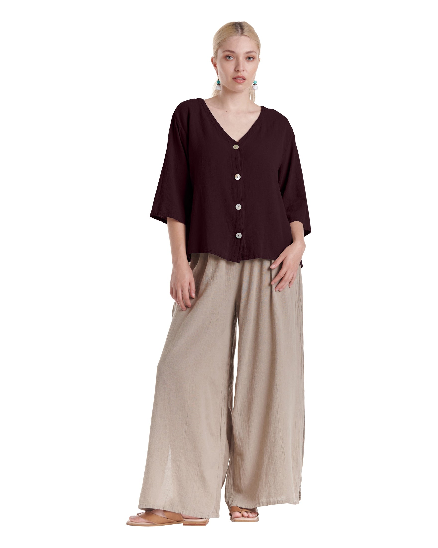 Ronie Cotton Gauze Blouse-Oh My Gauze