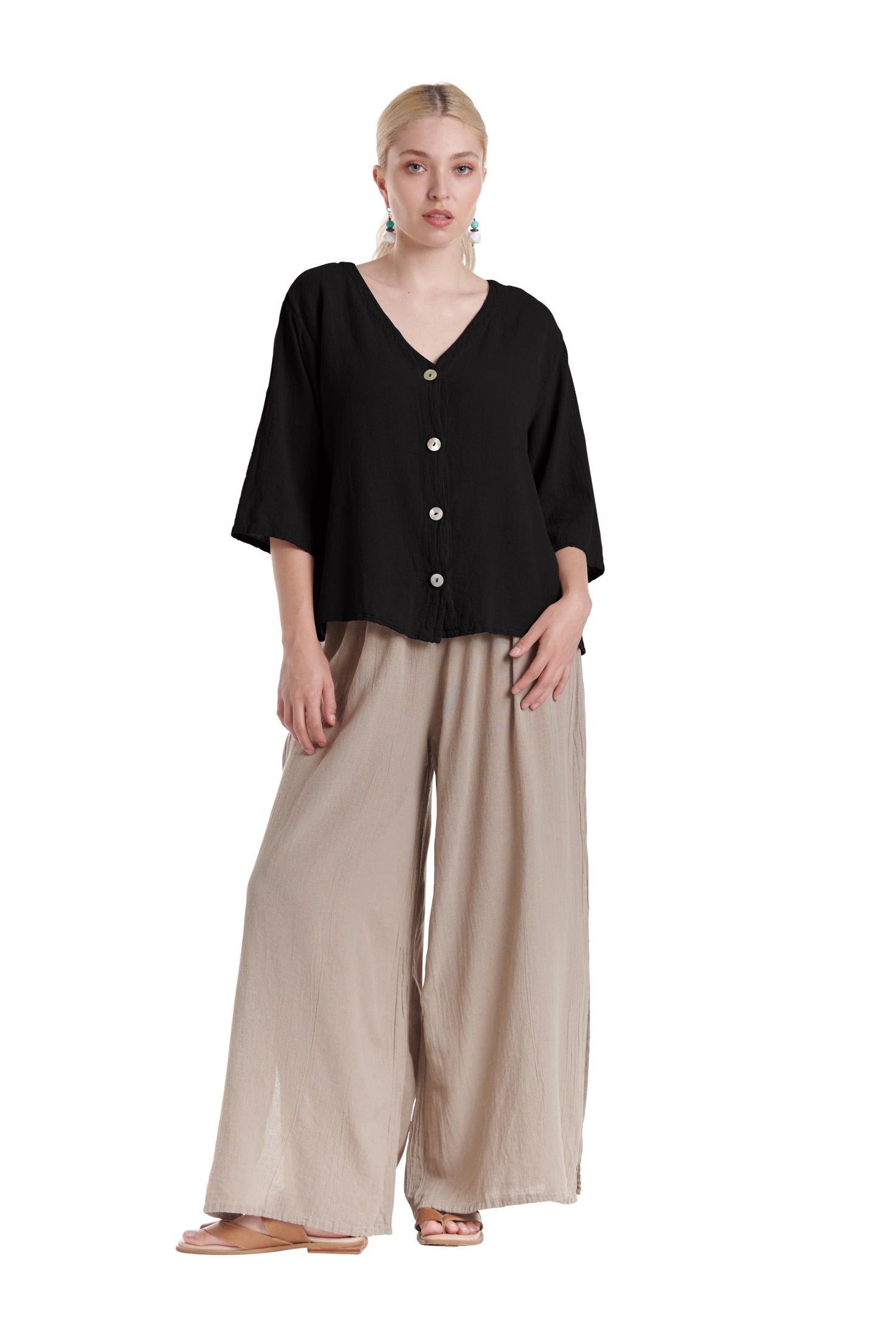 Ronie Cotton Gauze Blouse-Oh My Gauze