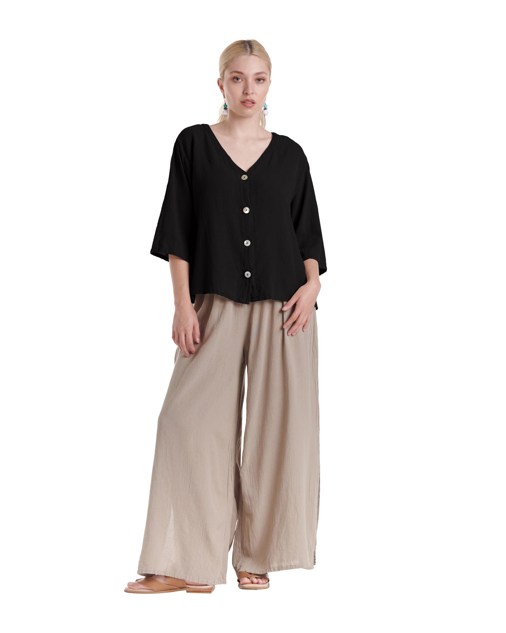 Ronie Cotton Gauze Blouse-Oh My Gauze