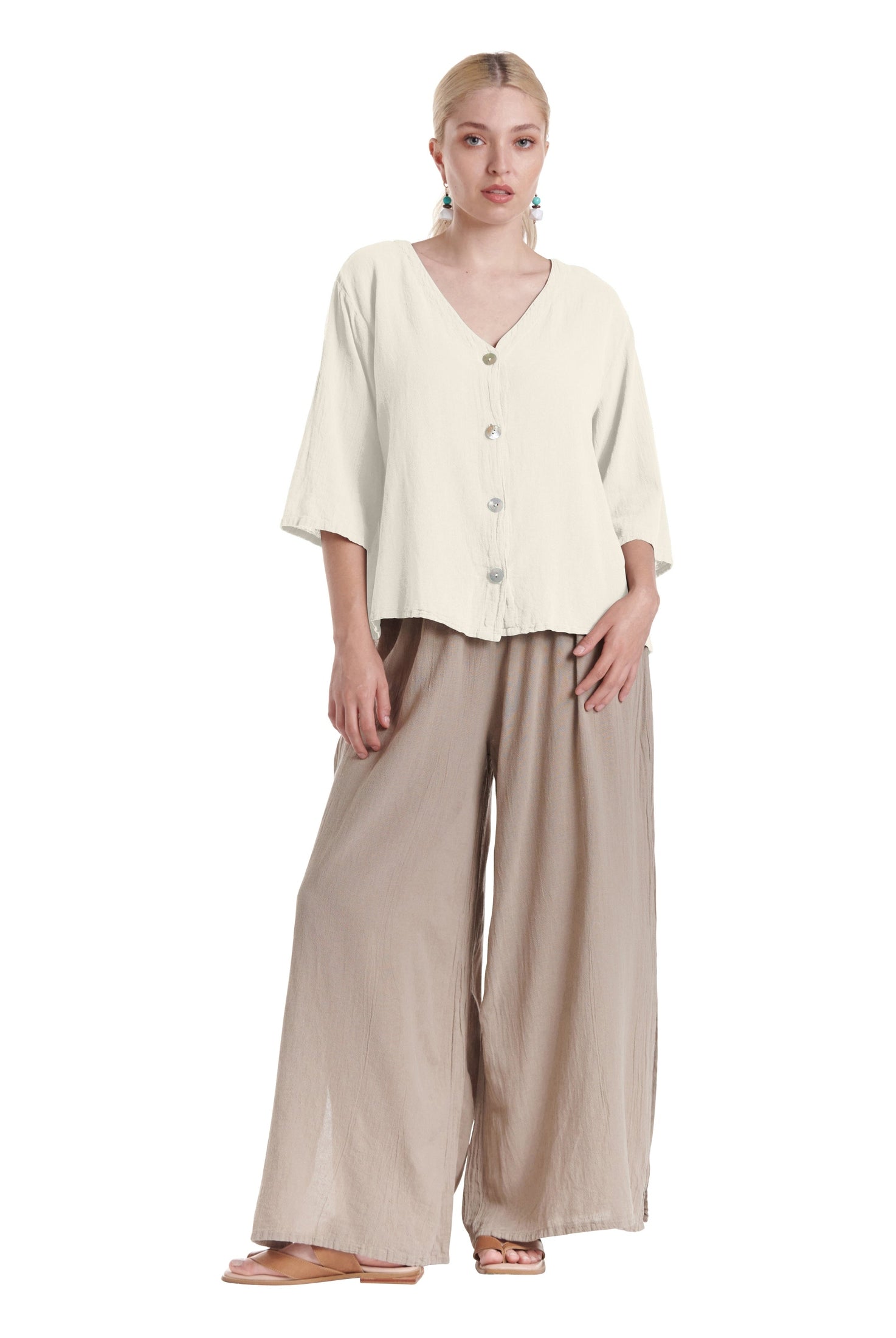 Ronie Cotton Gauze Blouse-Oh My Gauze