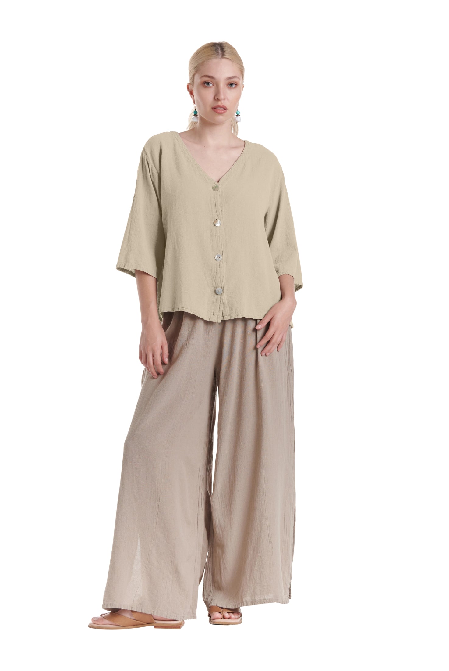 Ronie Cotton Gauze Blouse-Oh My Gauze