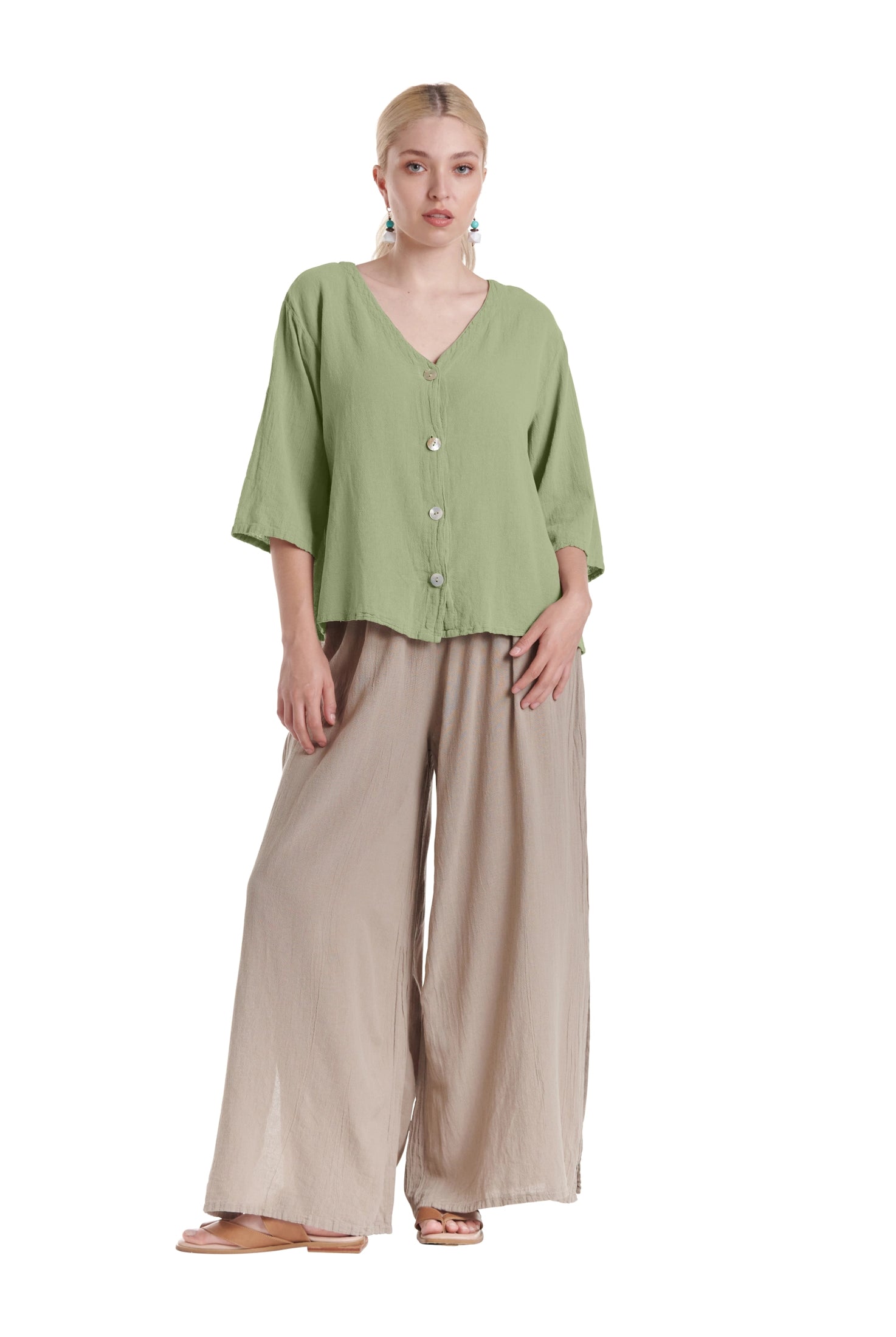 Ronie Cotton Gauze Blouse-Oh My Gauze