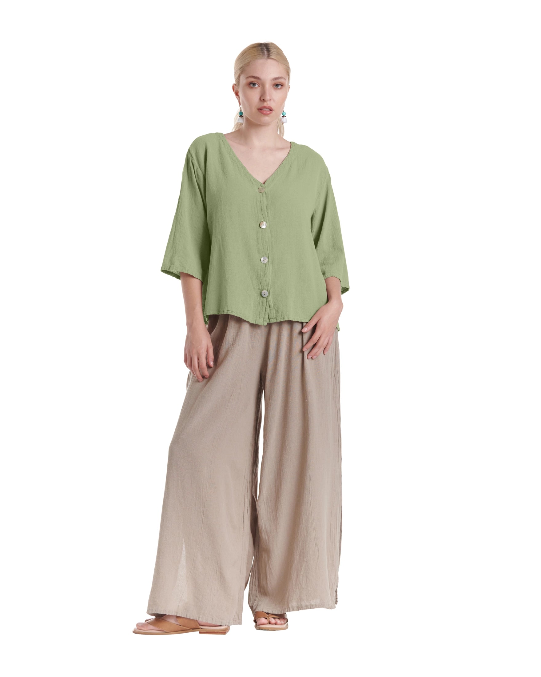 Ronie Cotton Gauze Blouse-Oh My Gauze