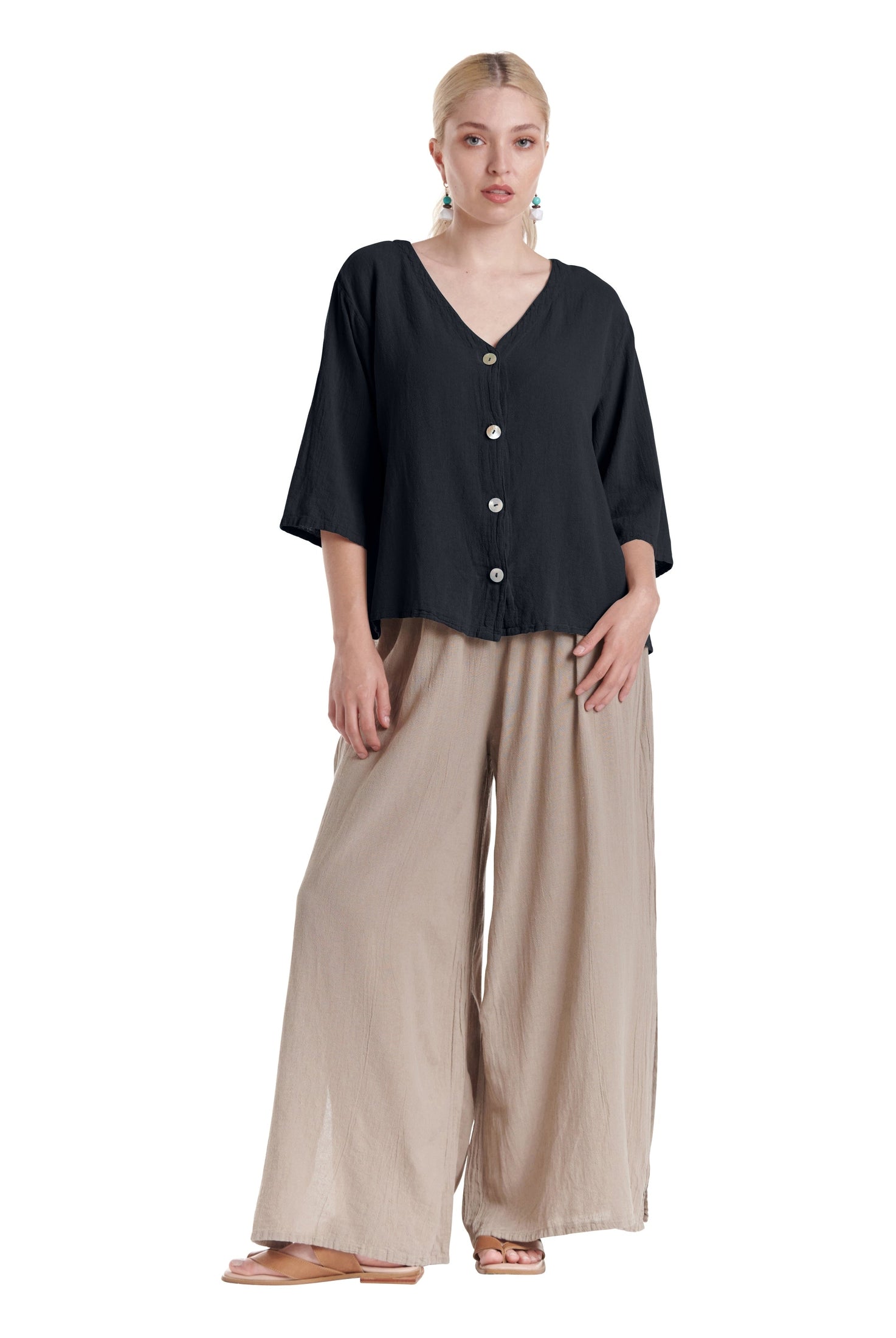 Ronie Cotton Gauze Blouse-Oh My Gauze