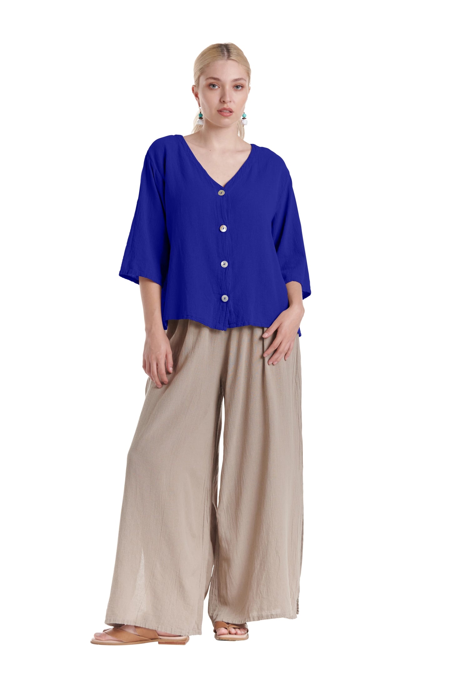 Ronie Cotton Gauze Blouse-Oh My Gauze