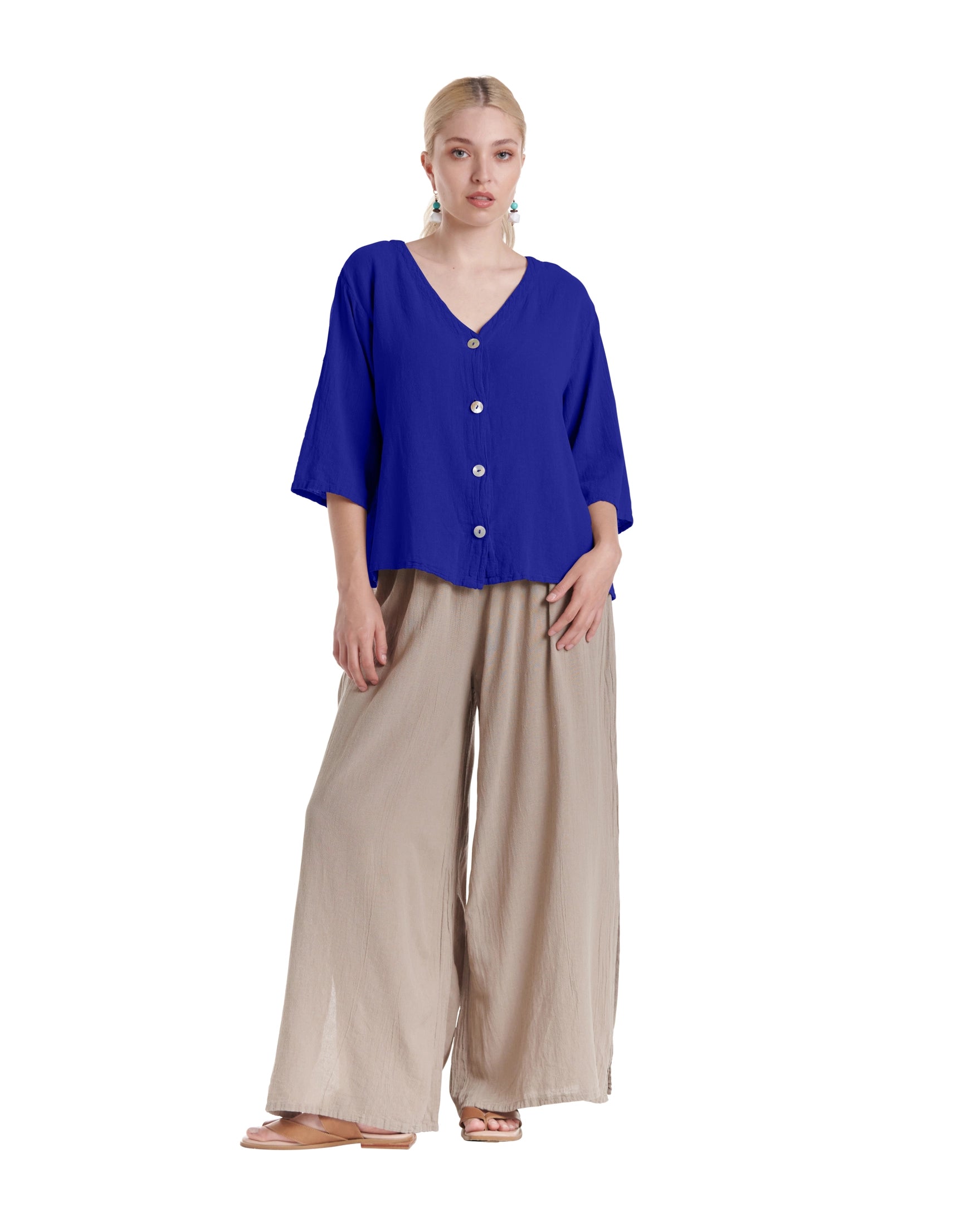 Ronie Cotton Gauze Blouse-Oh My Gauze