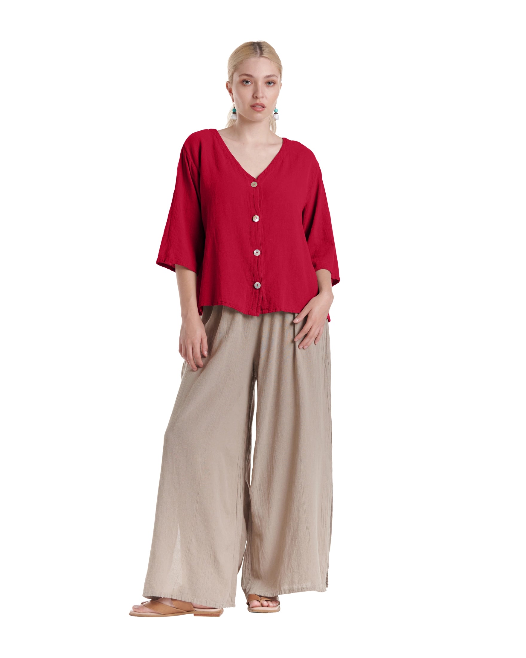 Ronie Cotton Gauze Blouse-Oh My Gauze