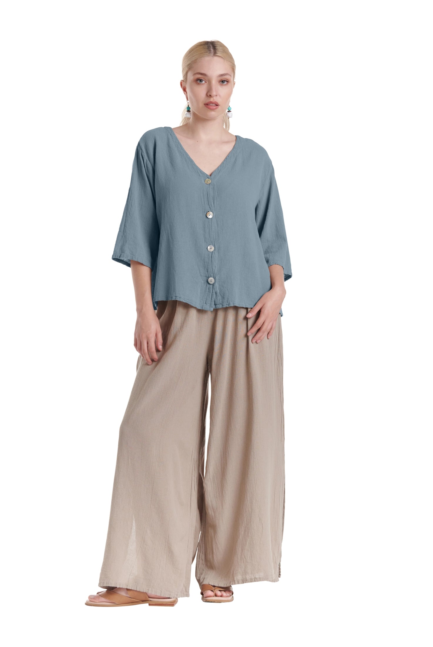 Ronie Cotton Gauze Blouse-Oh My Gauze