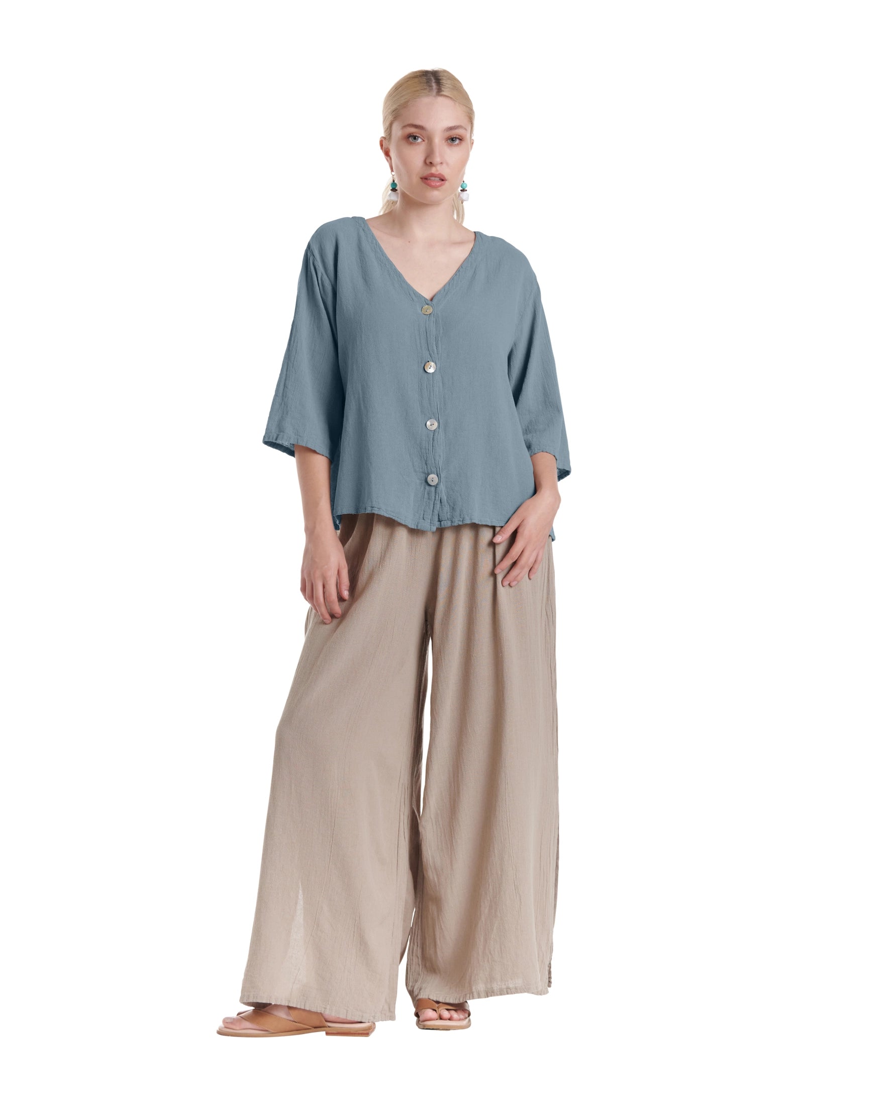 Ronie Cotton Gauze Blouse-Oh My Gauze