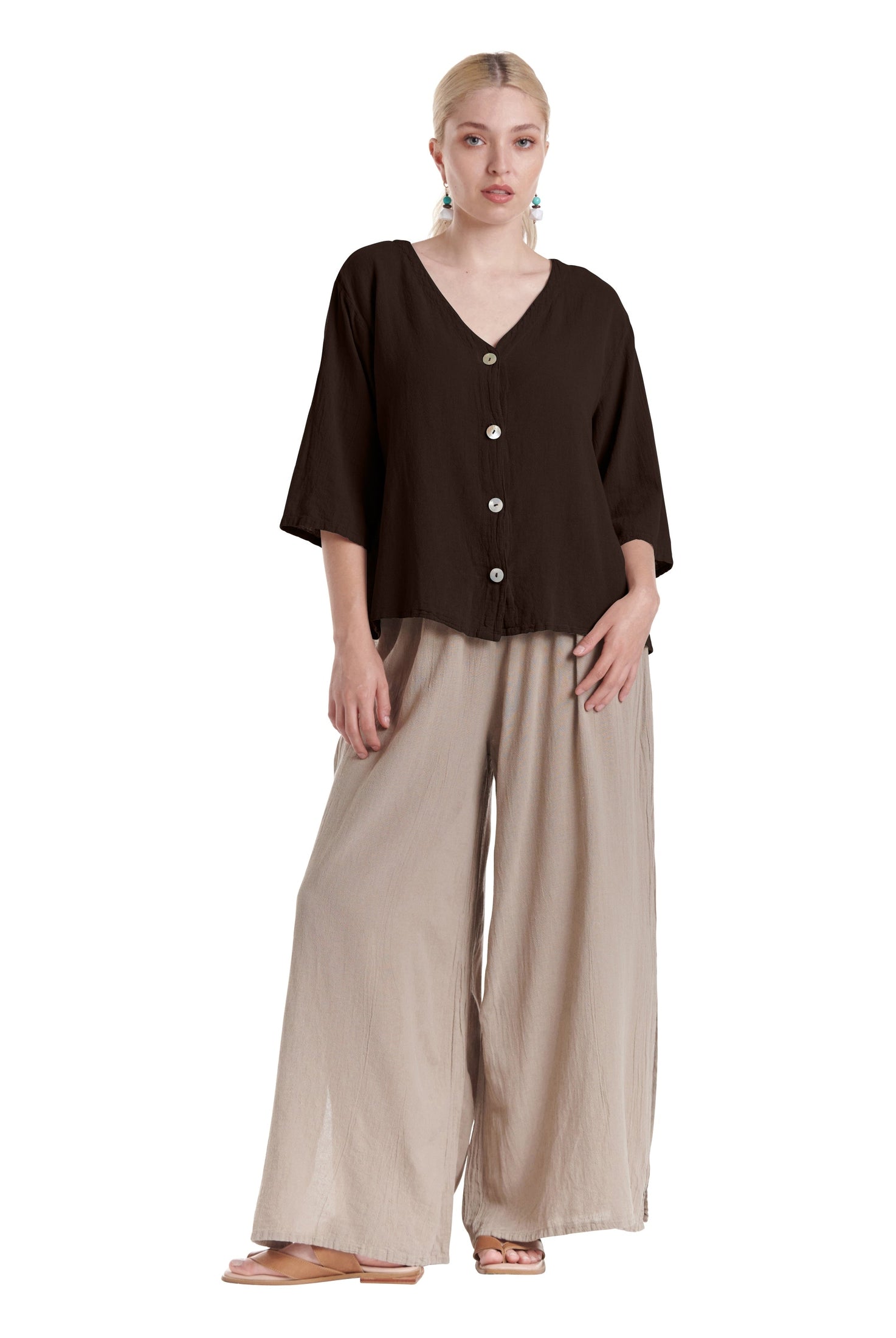 Ronie Cotton Gauze Blouse-Oh My Gauze