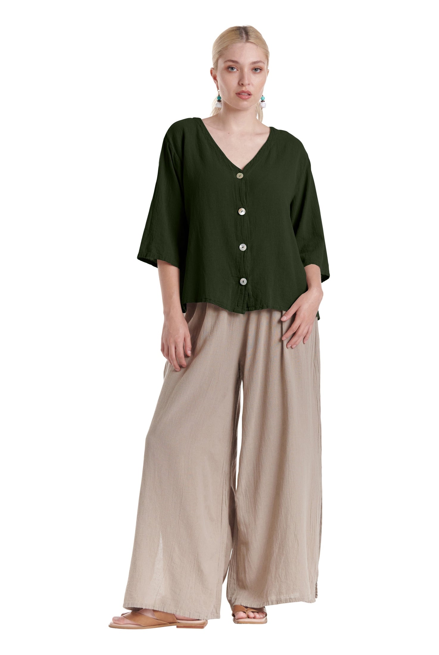 Ronie Cotton Gauze Blouse-Oh My Gauze