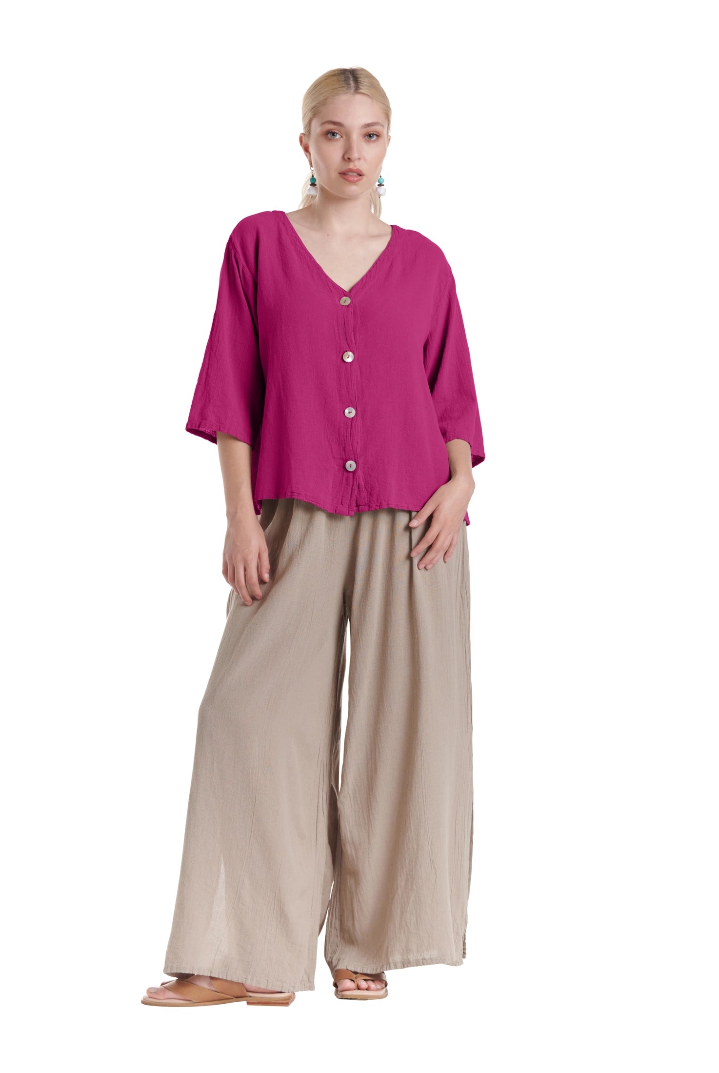 Ronie Cotton Gauze Blouse-Oh My Gauze