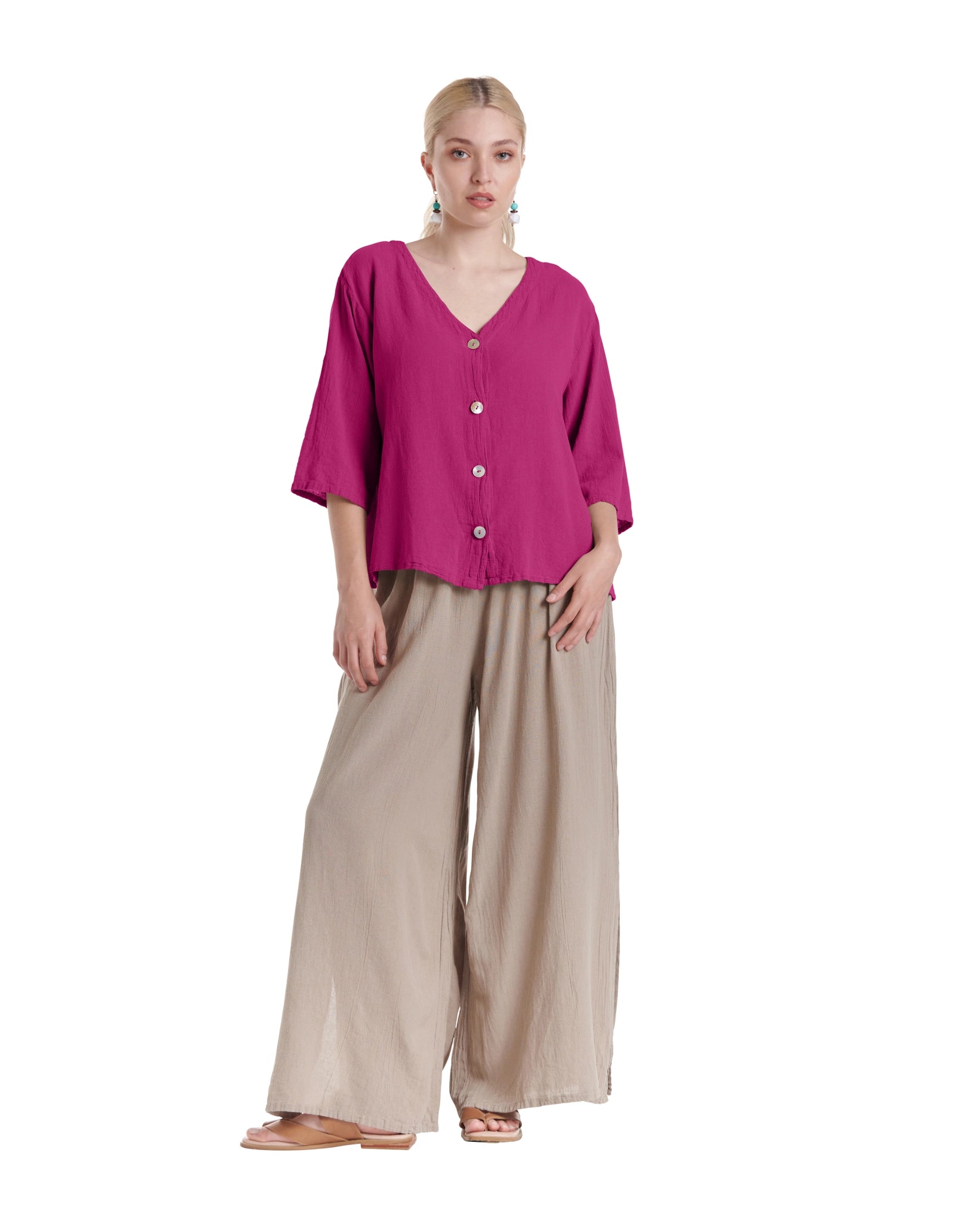 Ronie Cotton Gauze Blouse-Oh My Gauze