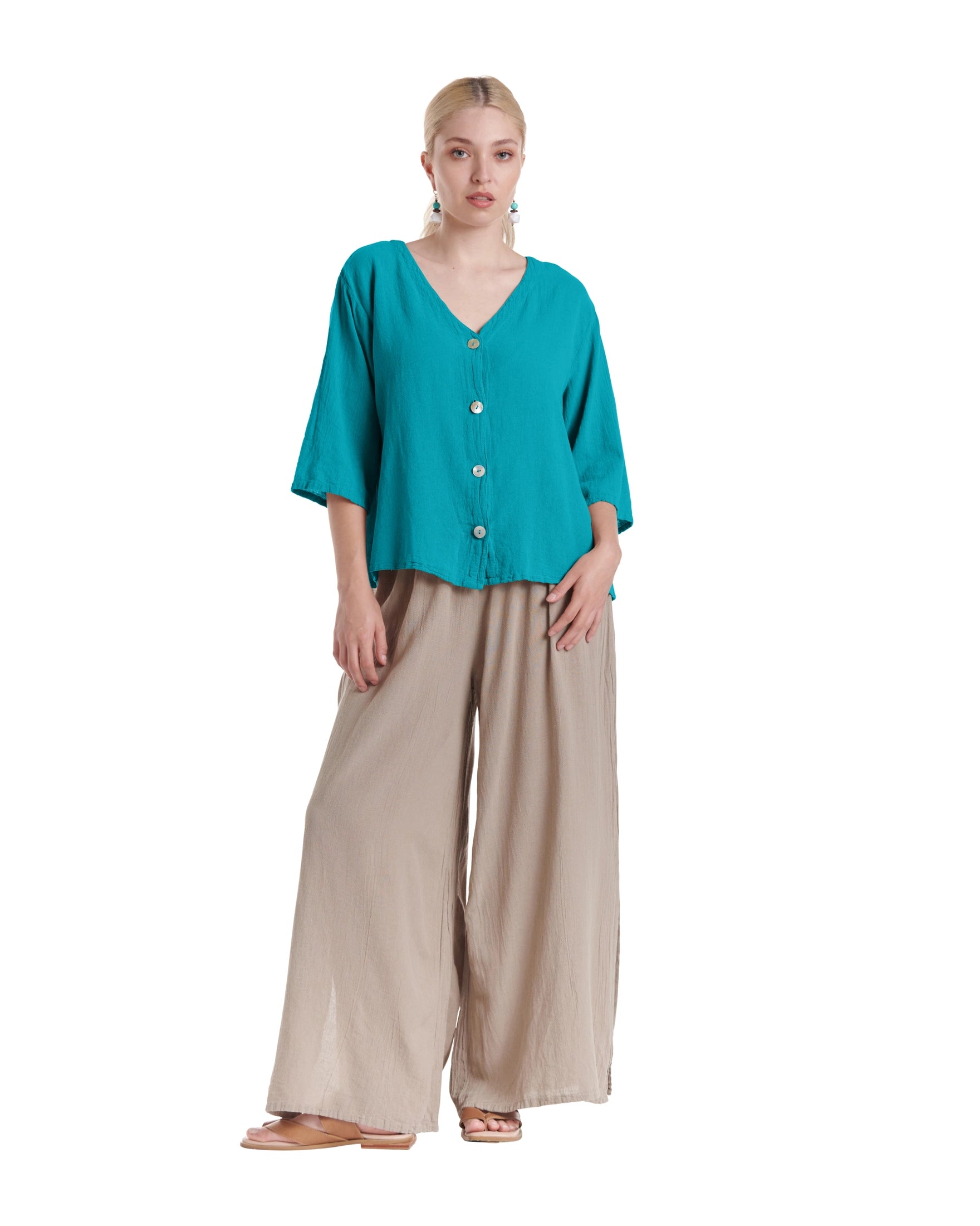 Ronie Cotton Gauze Blouse-Oh My Gauze