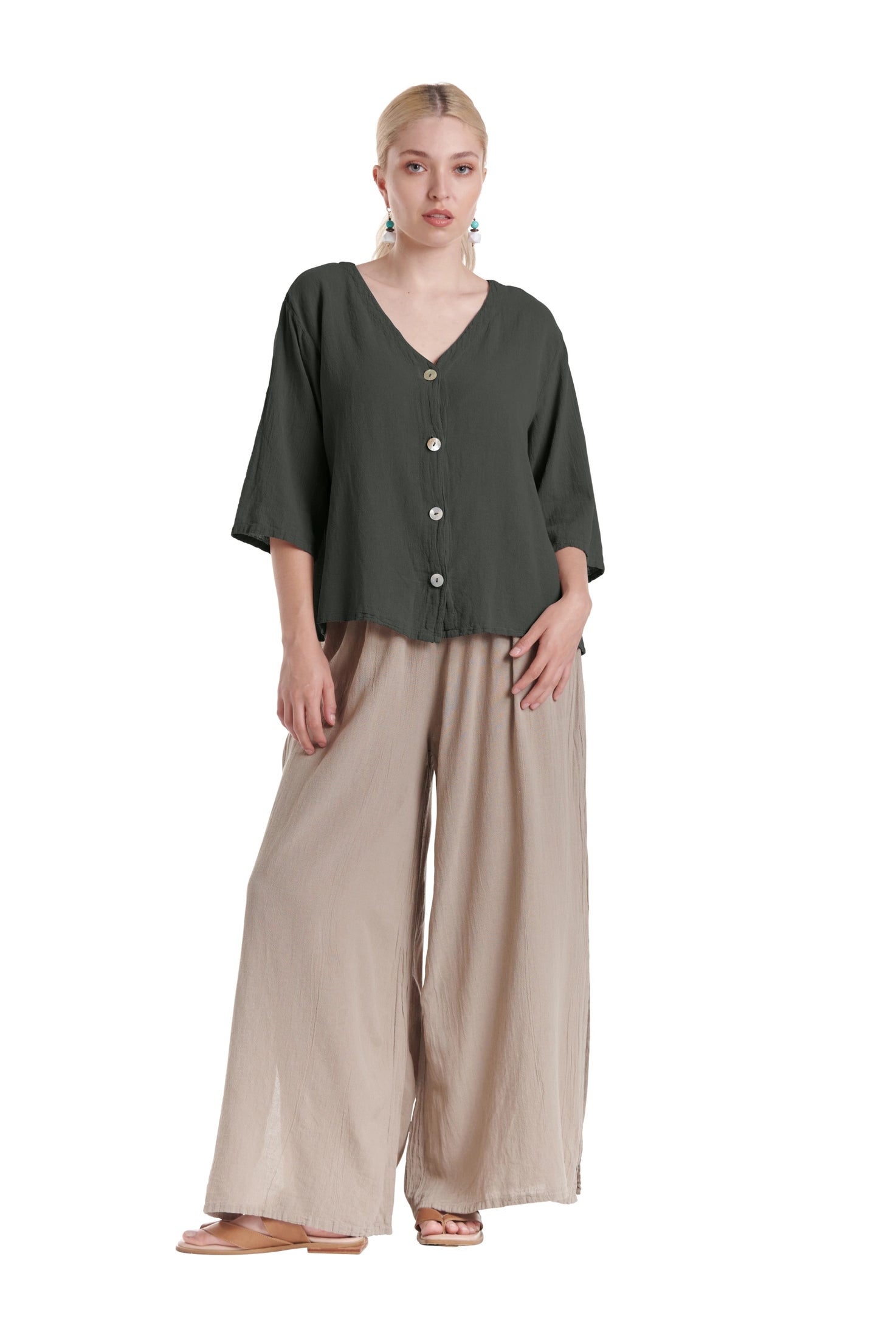 Ronie Cotton Gauze Blouse-Oh My Gauze