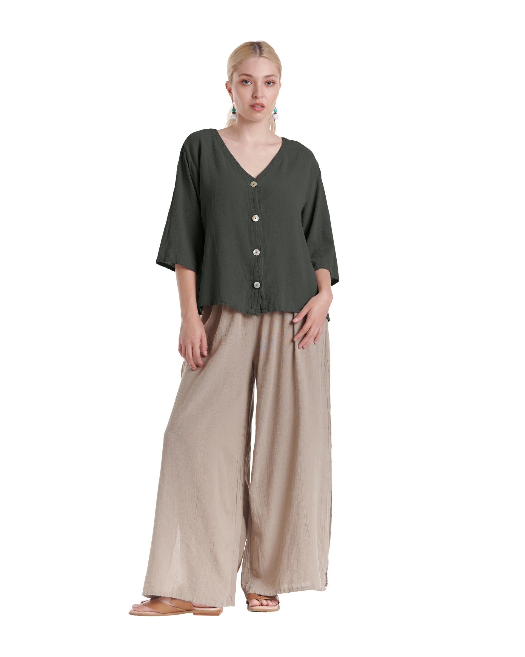 Ronie Cotton Gauze Blouse-Oh My Gauze