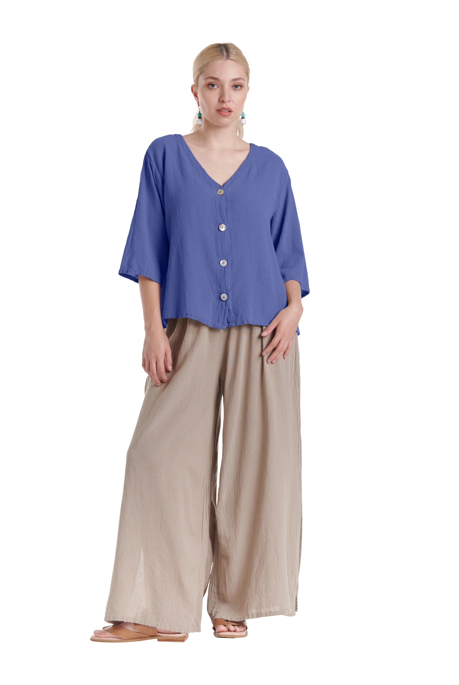 Ronie Cotton Gauze Blouse-Oh My Gauze