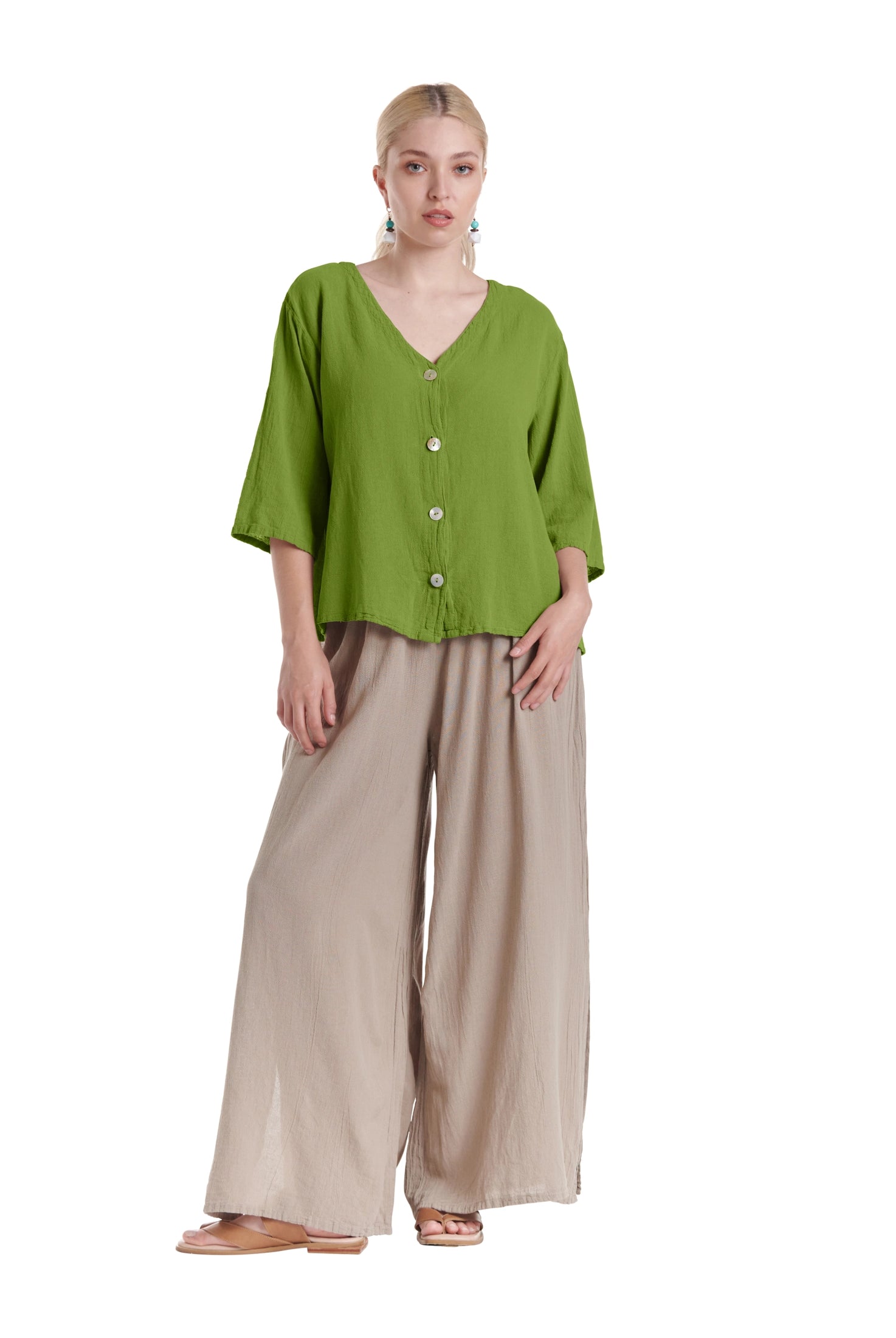 Ronie Cotton Gauze Blouse-Oh My Gauze