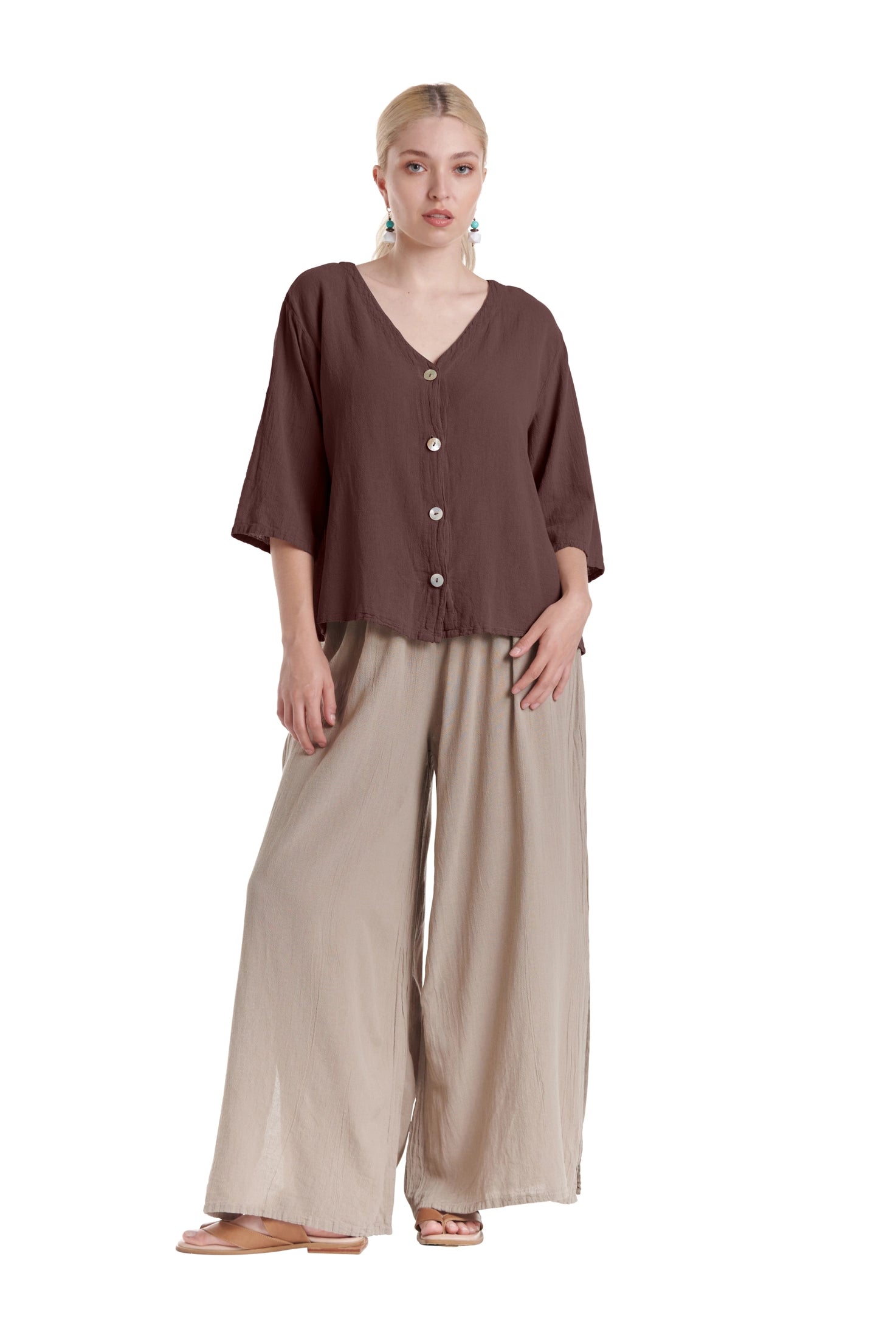 Ronie Cotton Gauze Blouse-Oh My Gauze