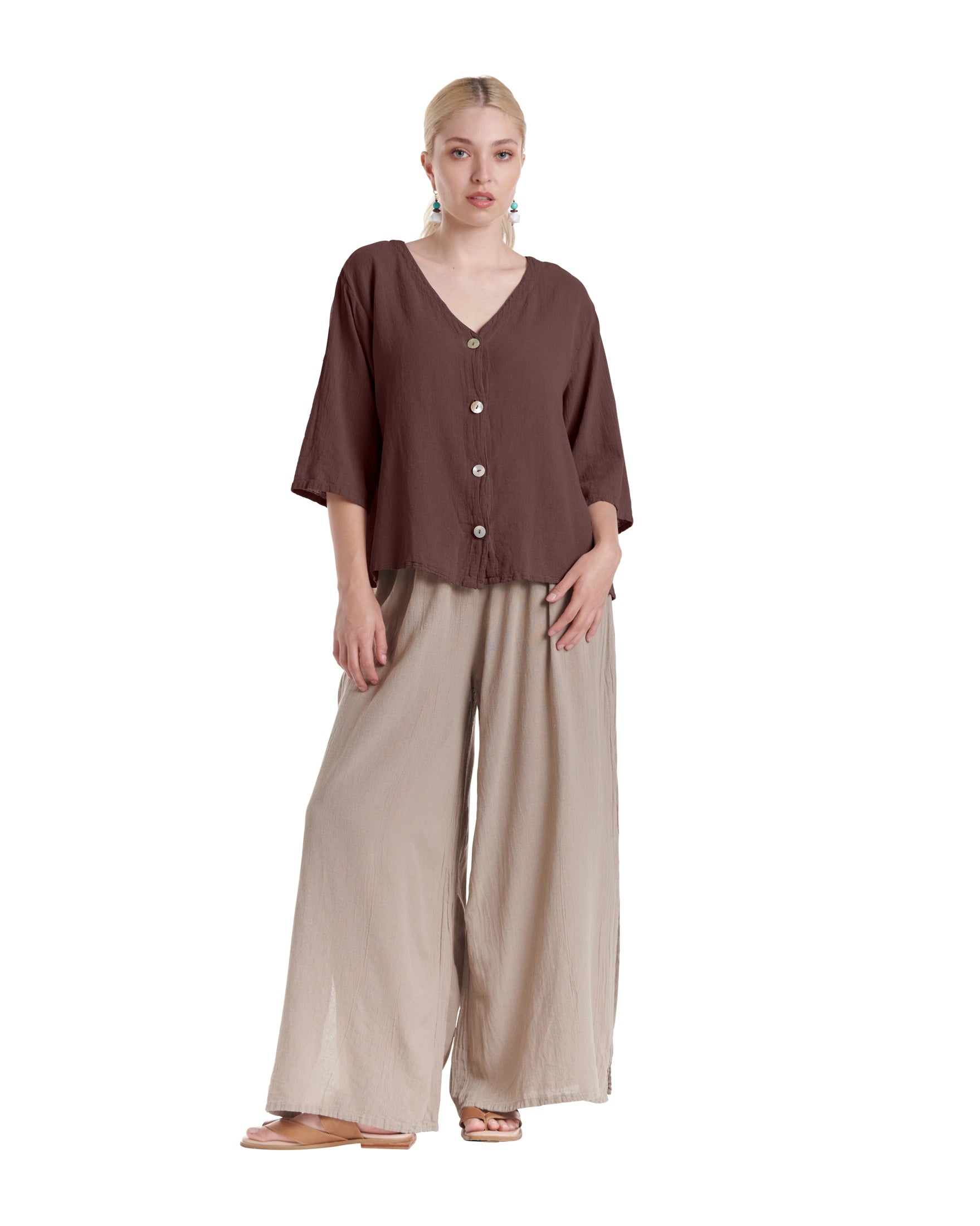 Ronie Cotton Gauze Blouse-Oh My Gauze