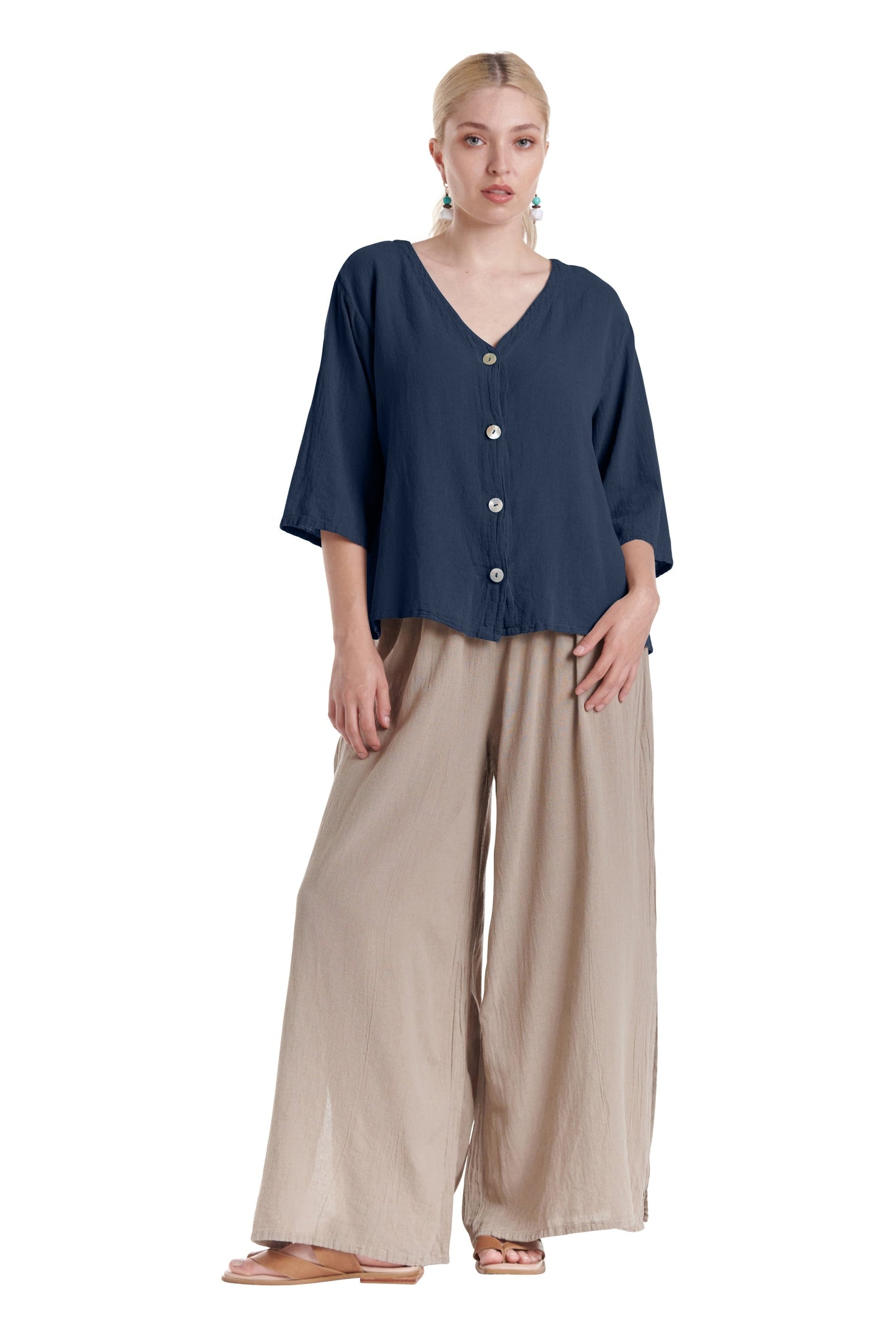 Ronie Cotton Gauze Blouse-Oh My Gauze