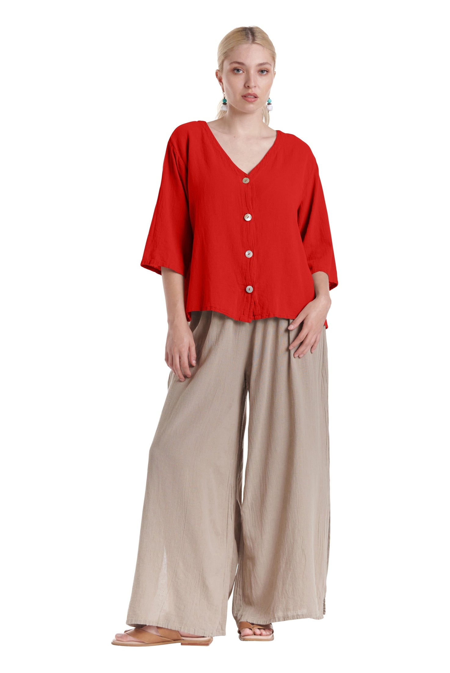 Ronie Cotton Gauze Blouse-Oh My Gauze