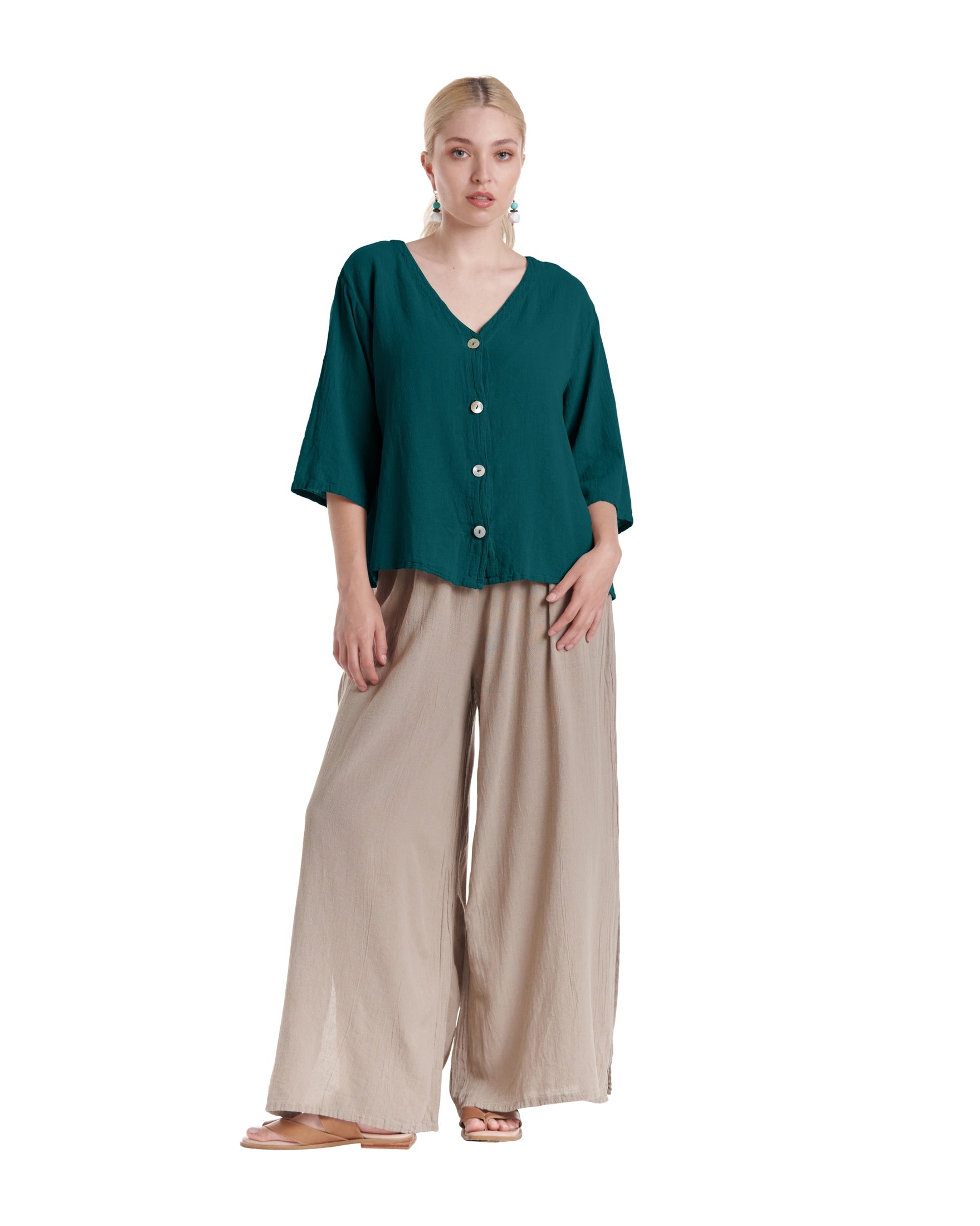 Ronie Cotton Gauze Blouse-Oh My Gauze