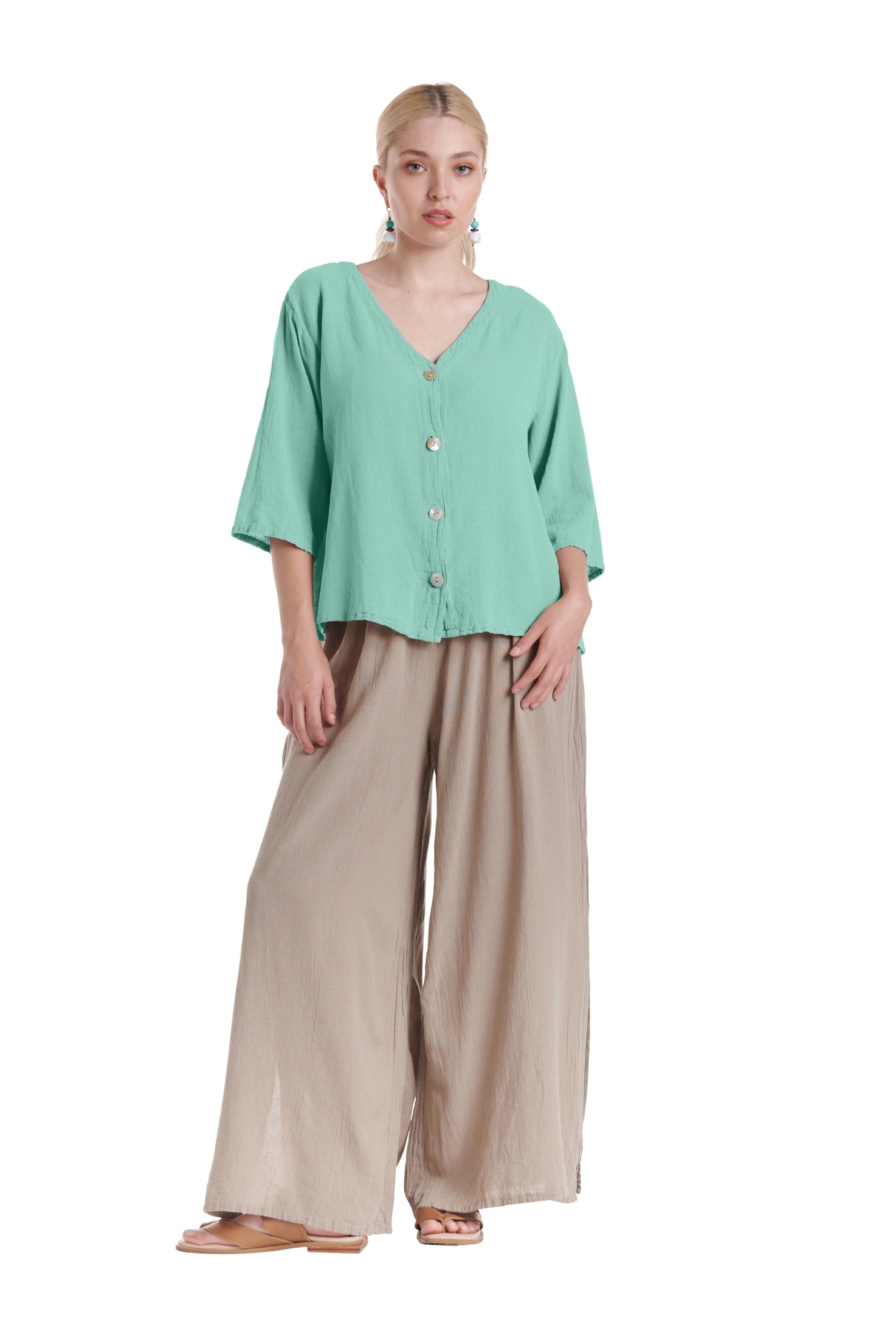 Ronie Cotton Gauze Blouse-Oh My Gauze