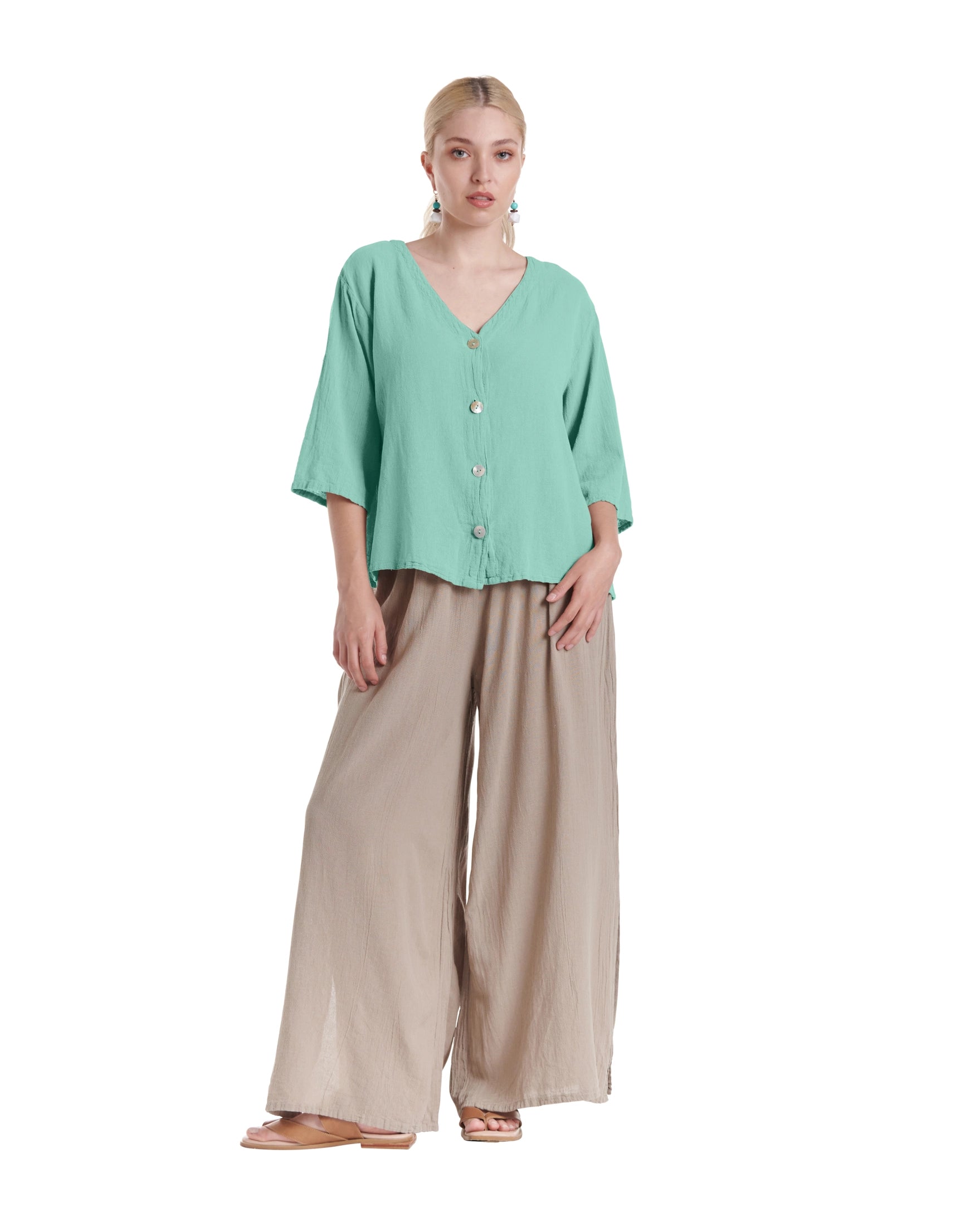 Ronie Cotton Gauze Blouse-Oh My Gauze