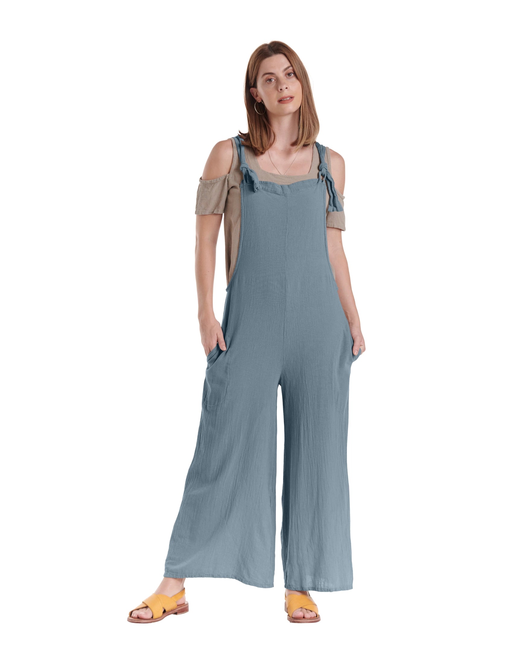 Sabina Cotton Gauze Jumpsuit - Final Sale-Oh My Gauze