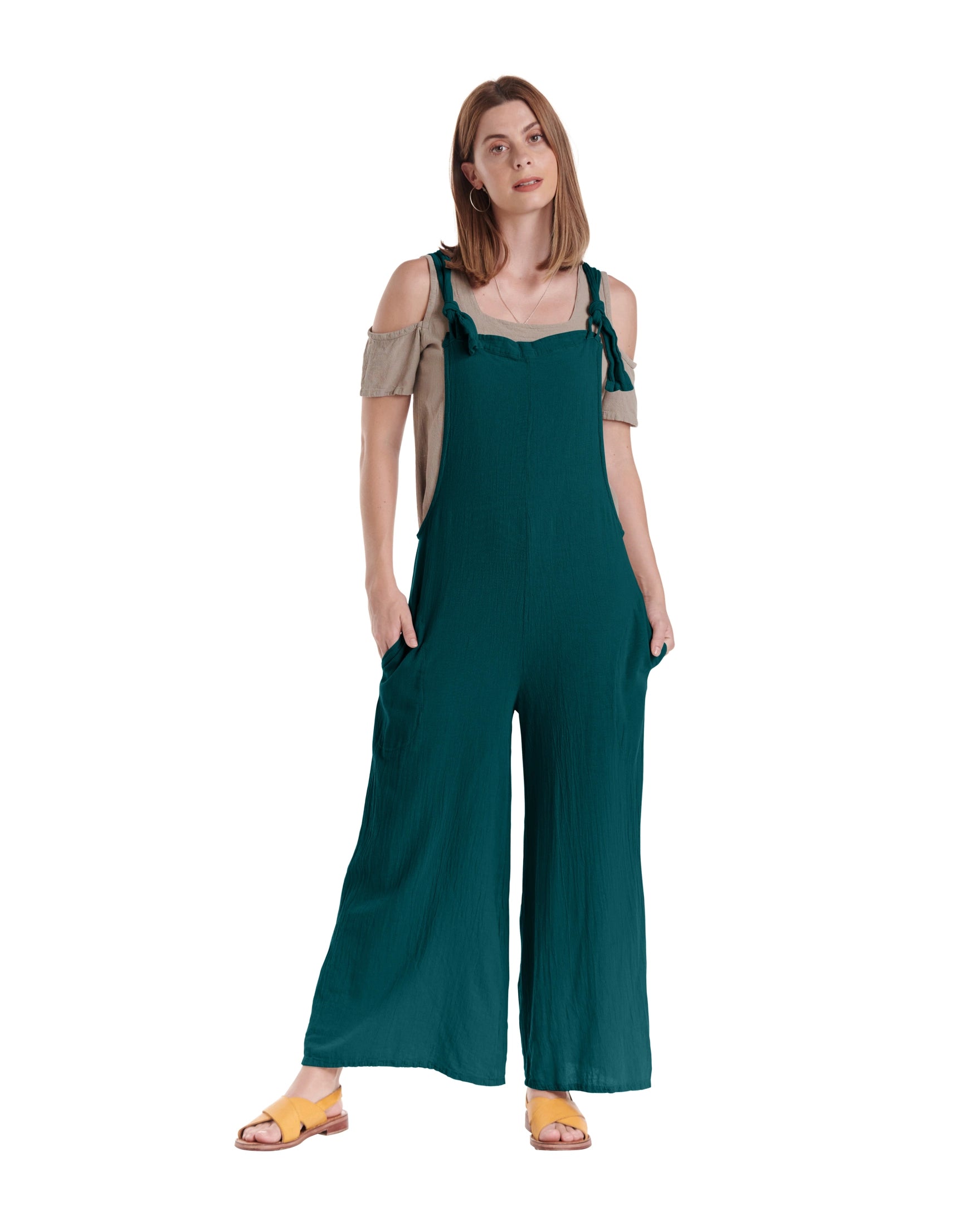 Sabina Cotton Gauze Jumpsuit - Final Sale-Oh My Gauze