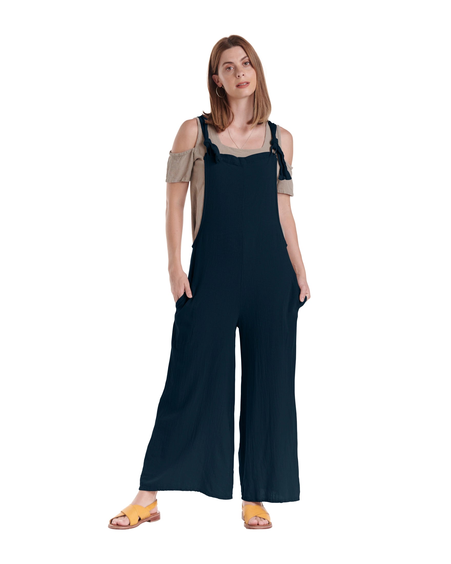 Sabina Cotton Gauze Jumpsuit-Oh My Gauze