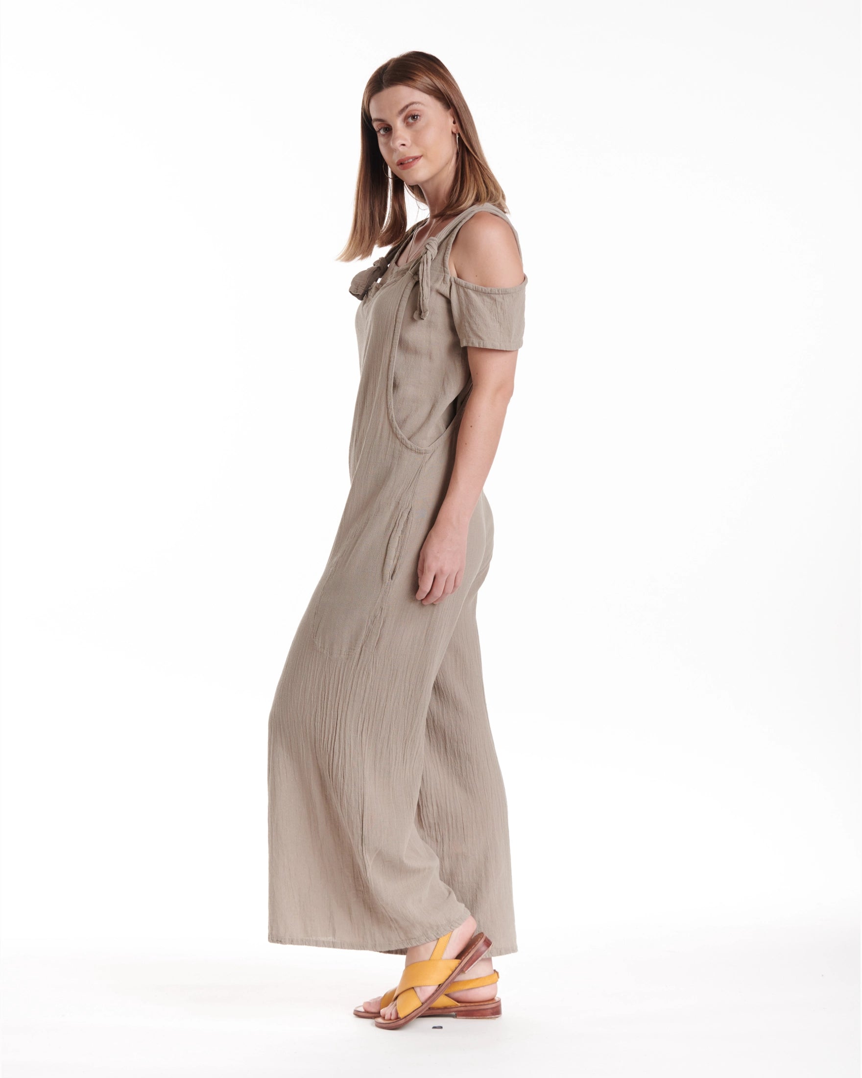 Sabina Cotton Gauze Jumpsuit - Final Sale-Oh My Gauze