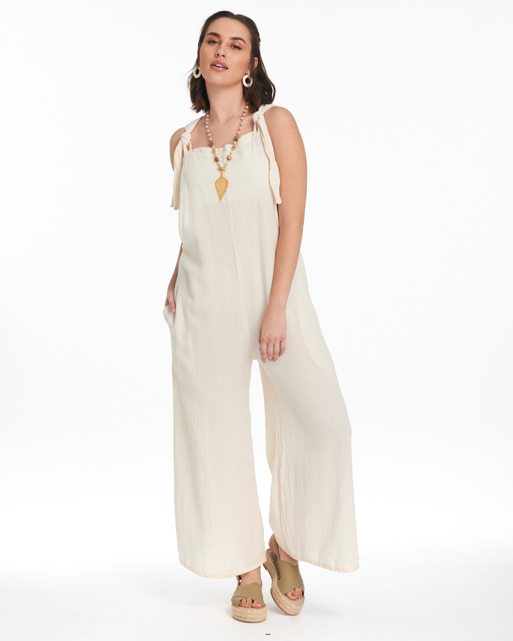 Sabina Cotton Gauze Jumpsuit-Oh My Gauze