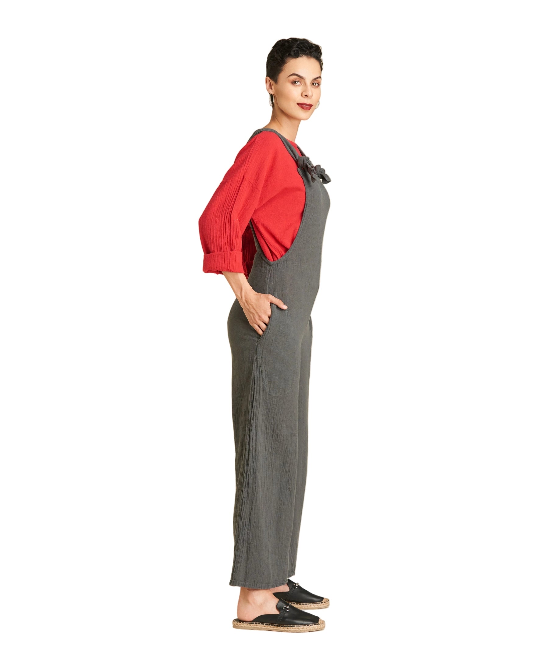 Sabina Cotton Gauze Jumpsuit - Final Sale-Oh My Gauze