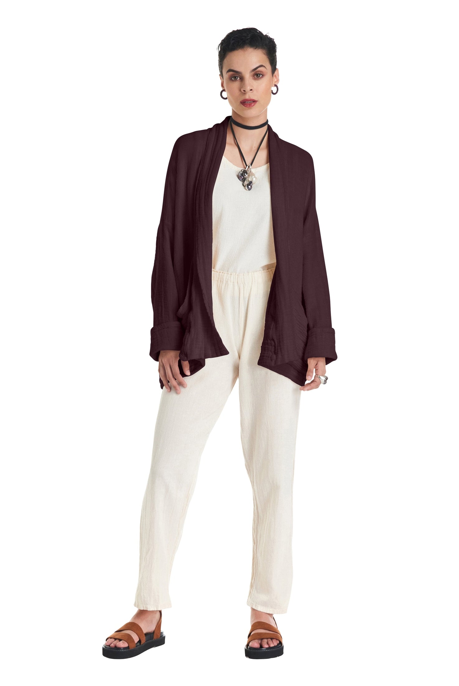 Sakura Cotton Gauze Jacket-Oh My Gauze