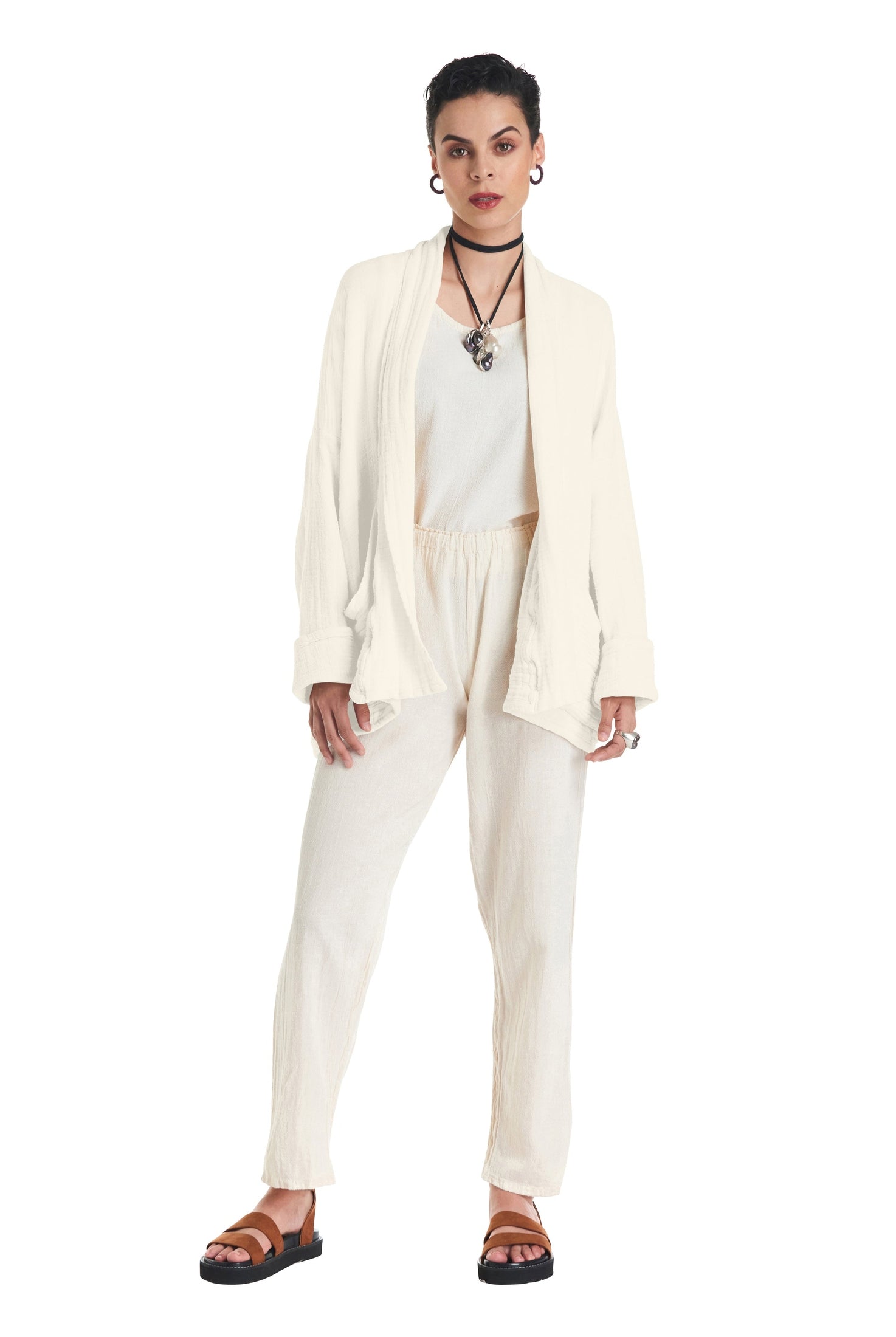 Sakura Cotton Gauze Jacket-Oh My Gauze