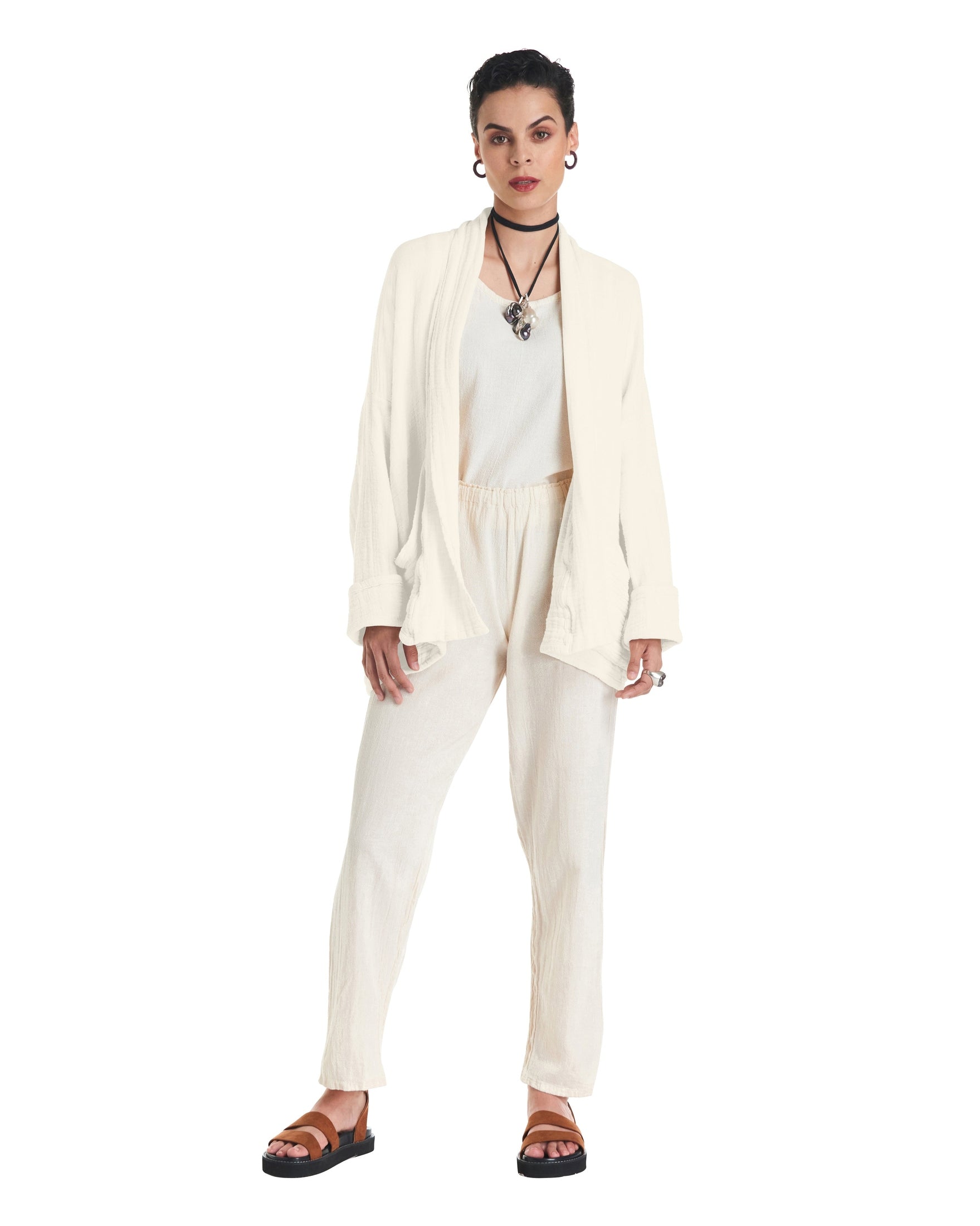 Sakura Cotton Gauze Jacket-Oh My Gauze