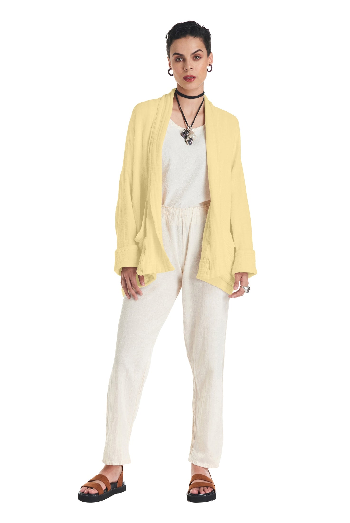 Sakura Cotton Gauze Jacket-Oh My Gauze