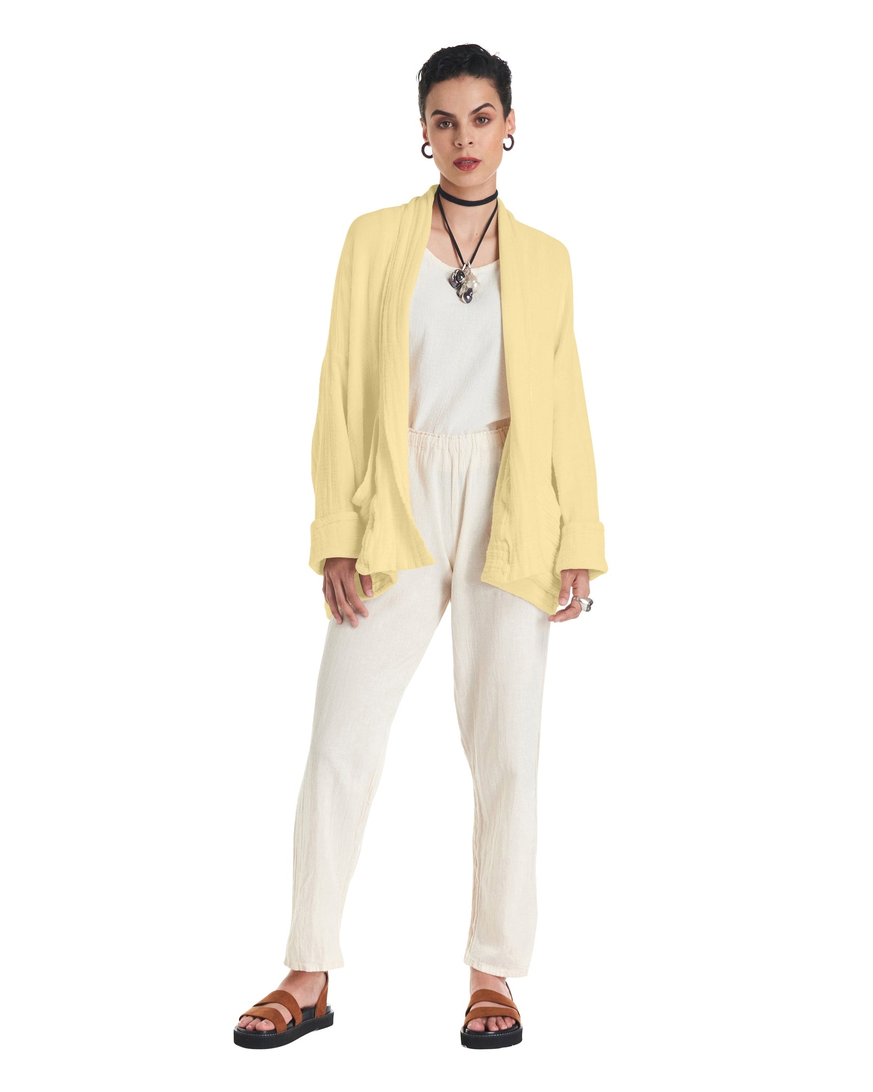 Sakura Cotton Gauze Jacket-Oh My Gauze