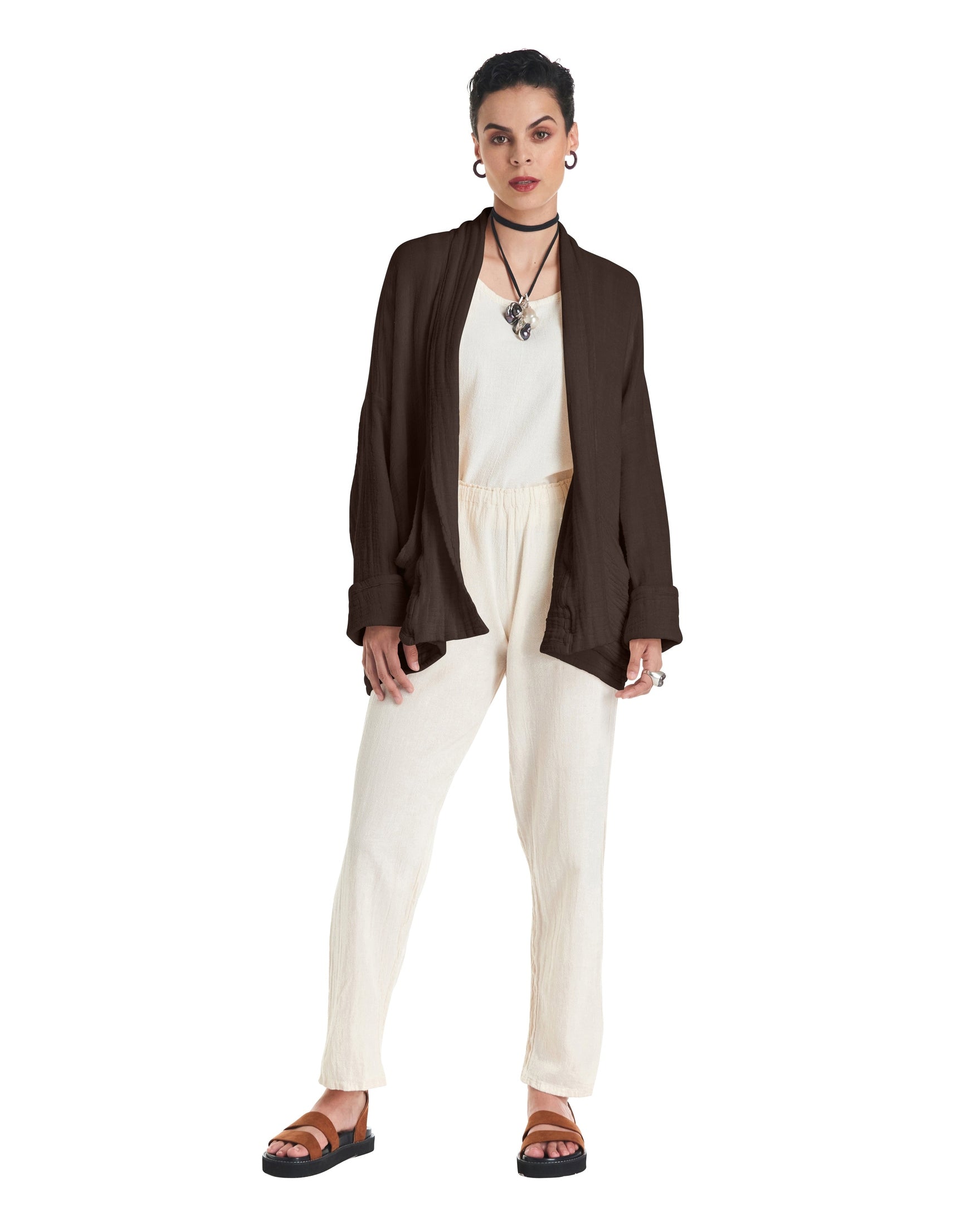 Sakura Cotton Gauze Jacket-Oh My Gauze