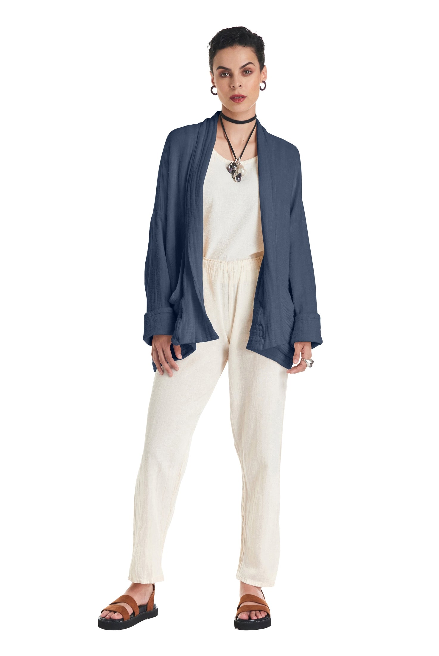 Sakura Cotton Gauze Jacket-Oh My Gauze