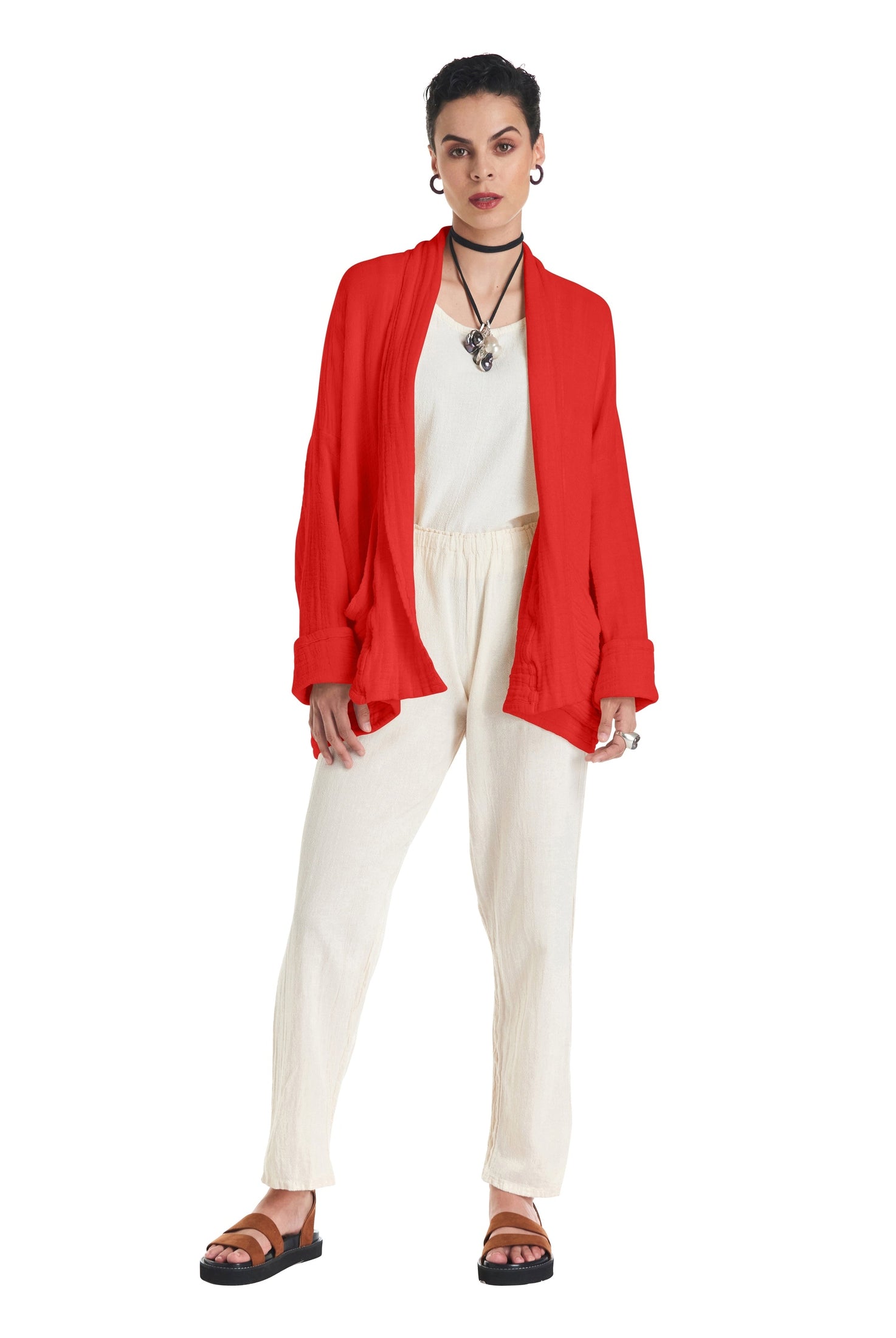 Sakura Cotton Gauze Jacket-Oh My Gauze