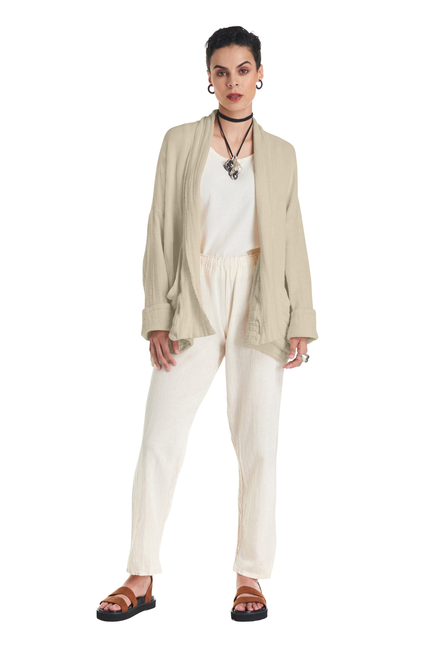 Sakura Cotton Gauze Jacket-Oh My Gauze