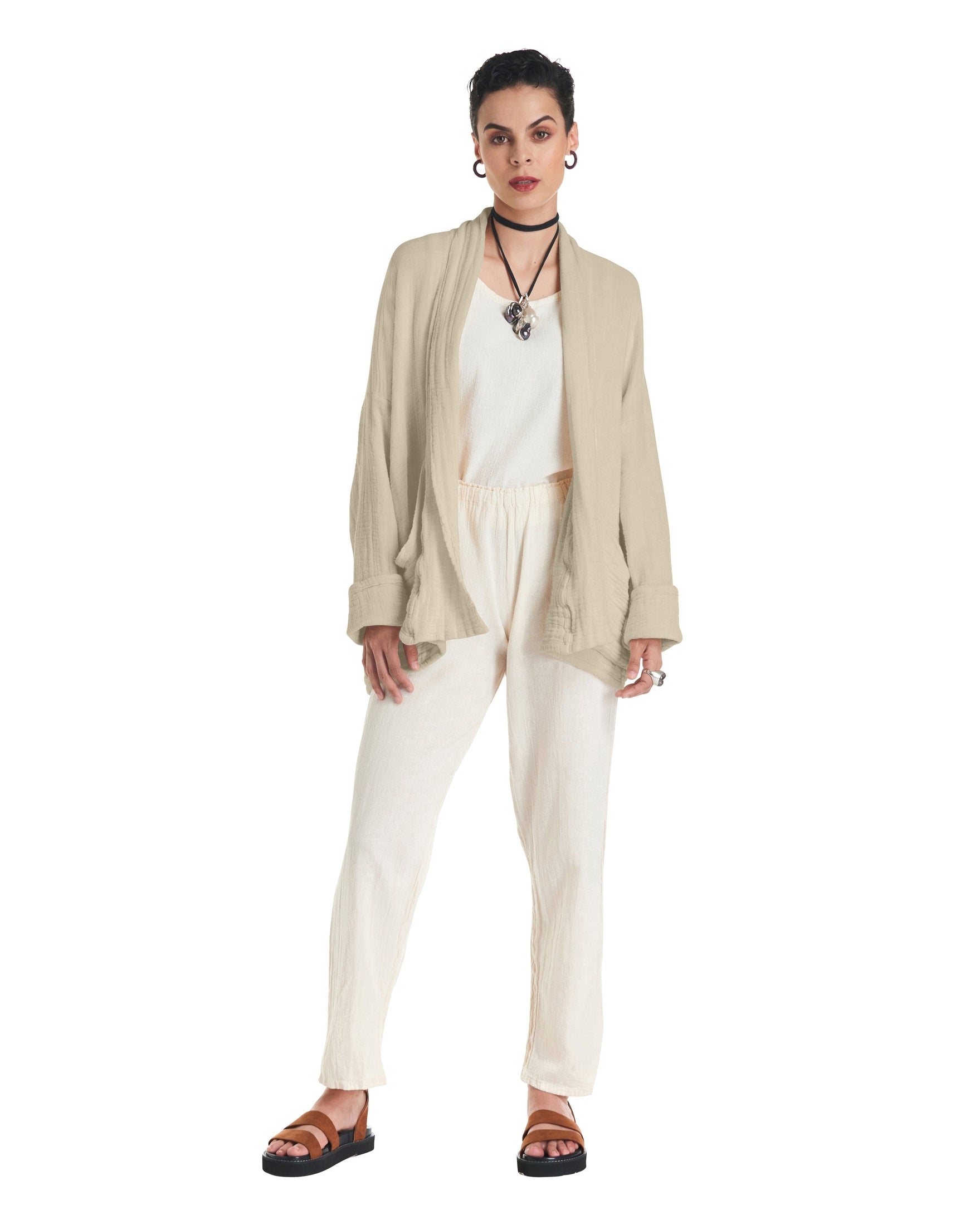 Sakura Cotton Gauze Jacket-Oh My Gauze