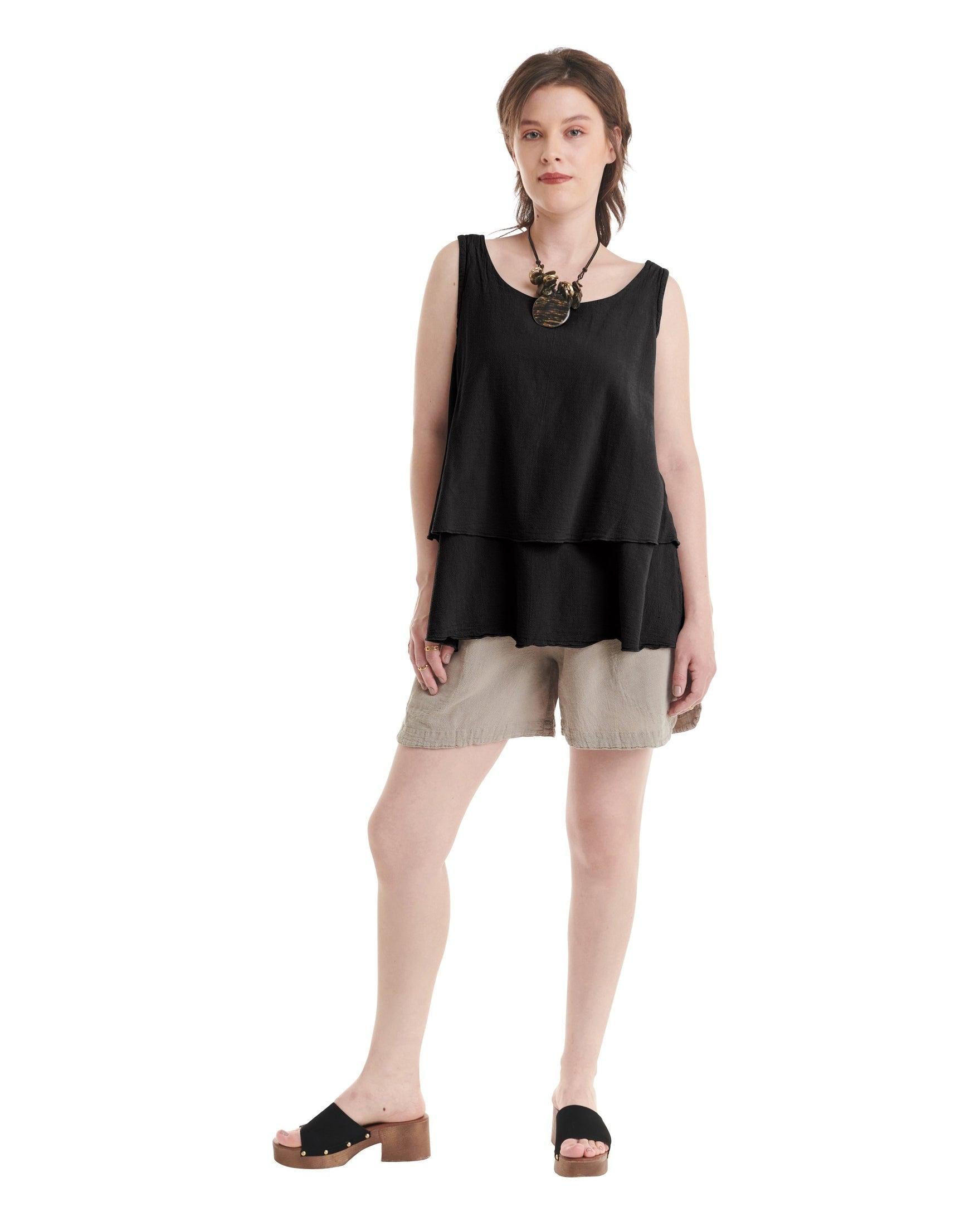 Sandbar Cotton Gauze Blouse-Oh My Gauze