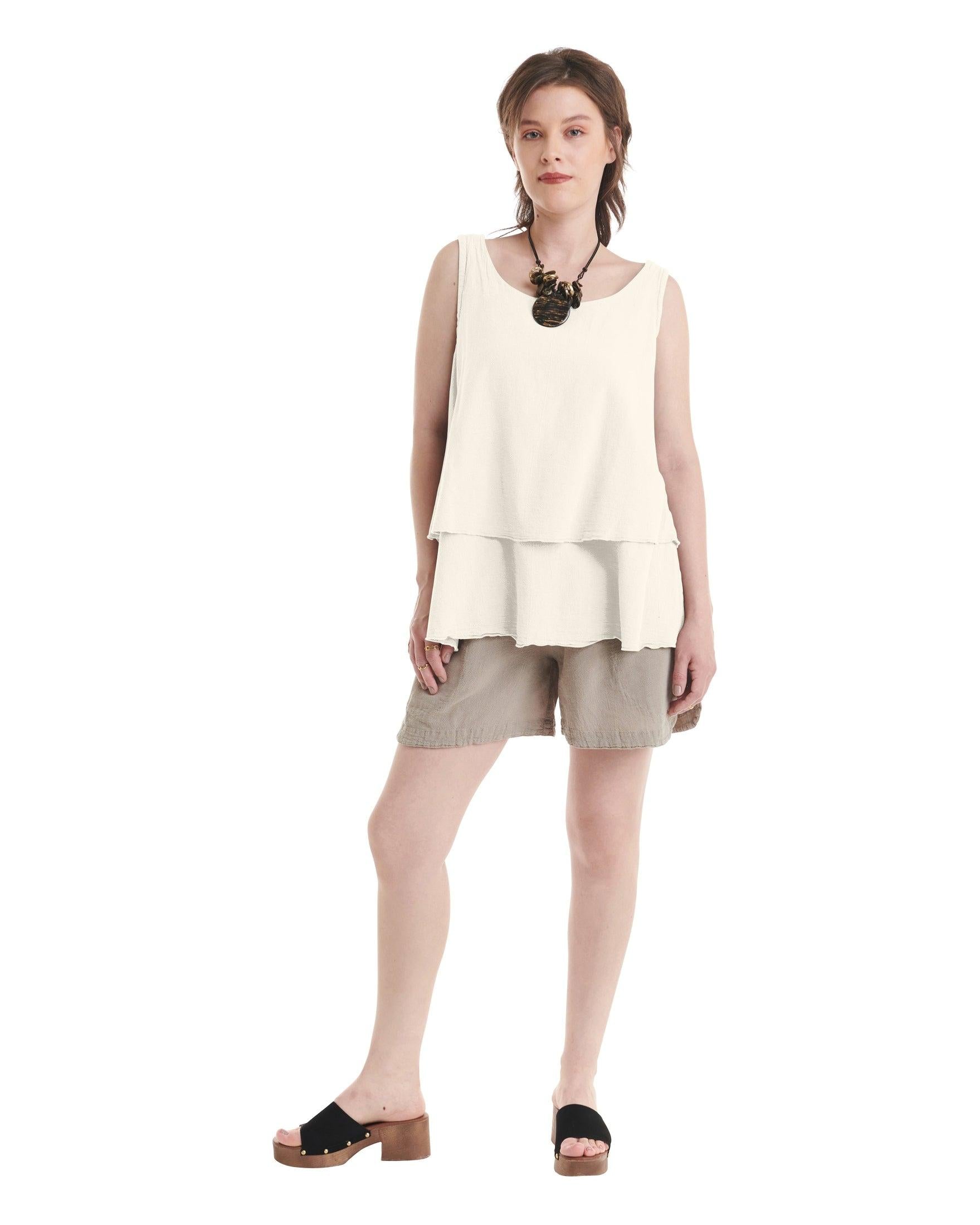 Sandbar Cotton Gauze Blouse-Oh My Gauze