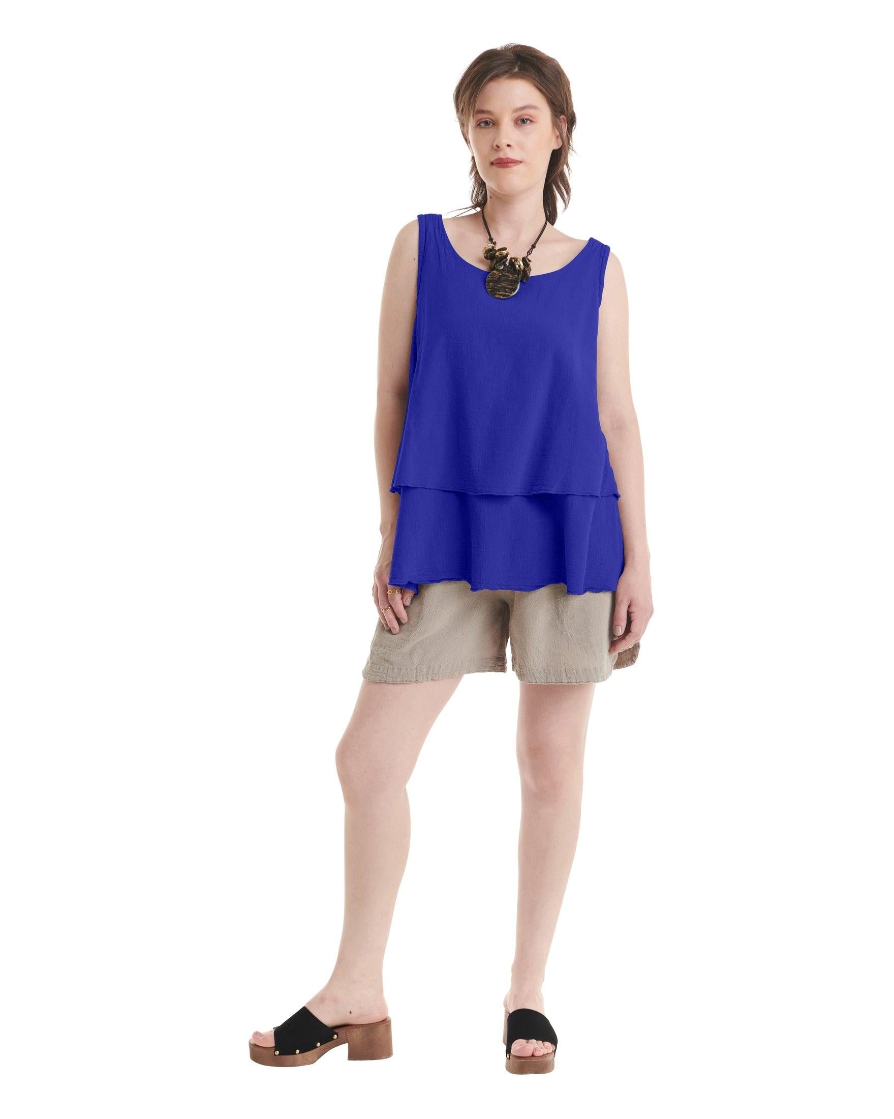 Sandbar Cotton Gauze Blouse-Oh My Gauze