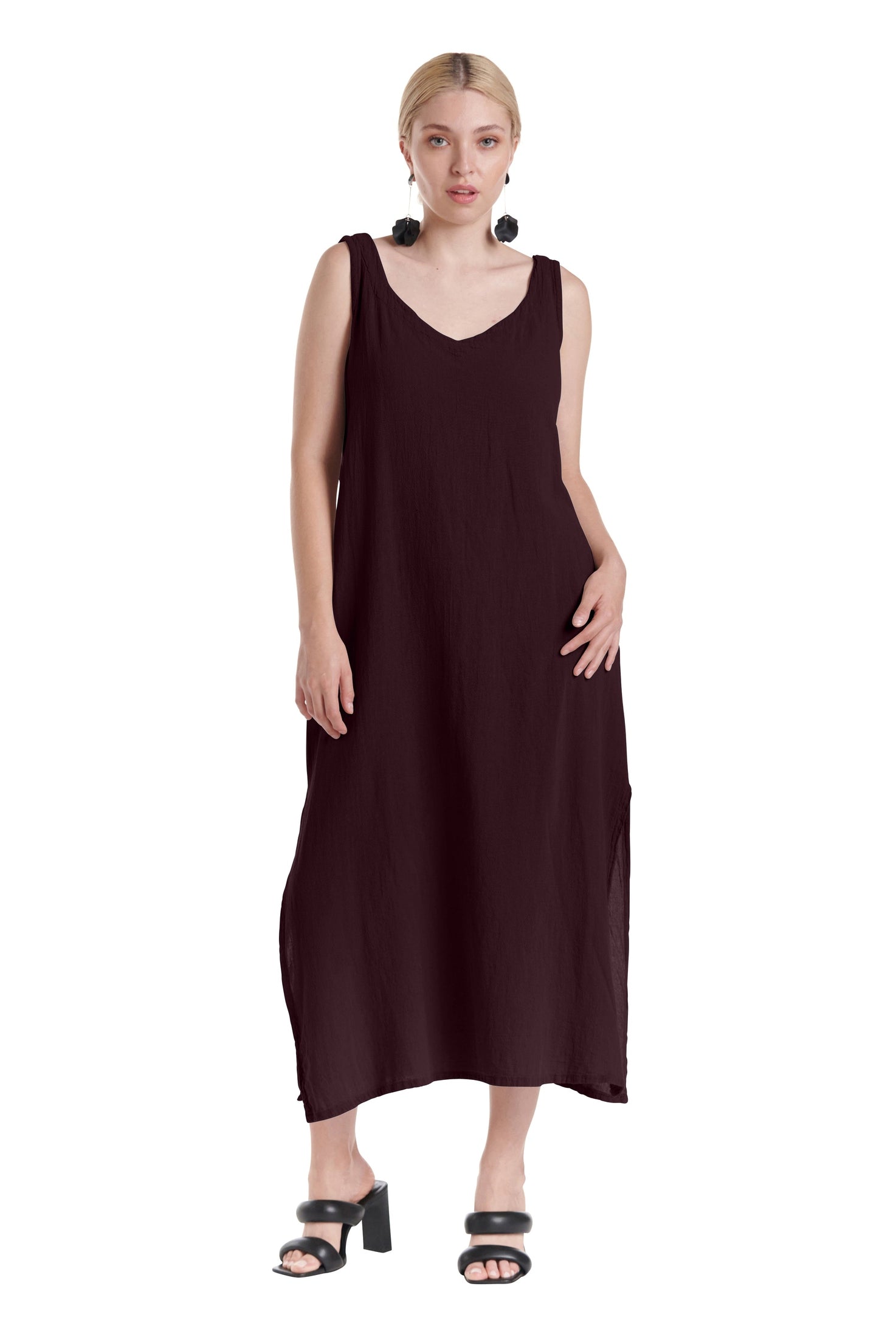 Sangria Cotton Gauze Dress-Oh My Gauze