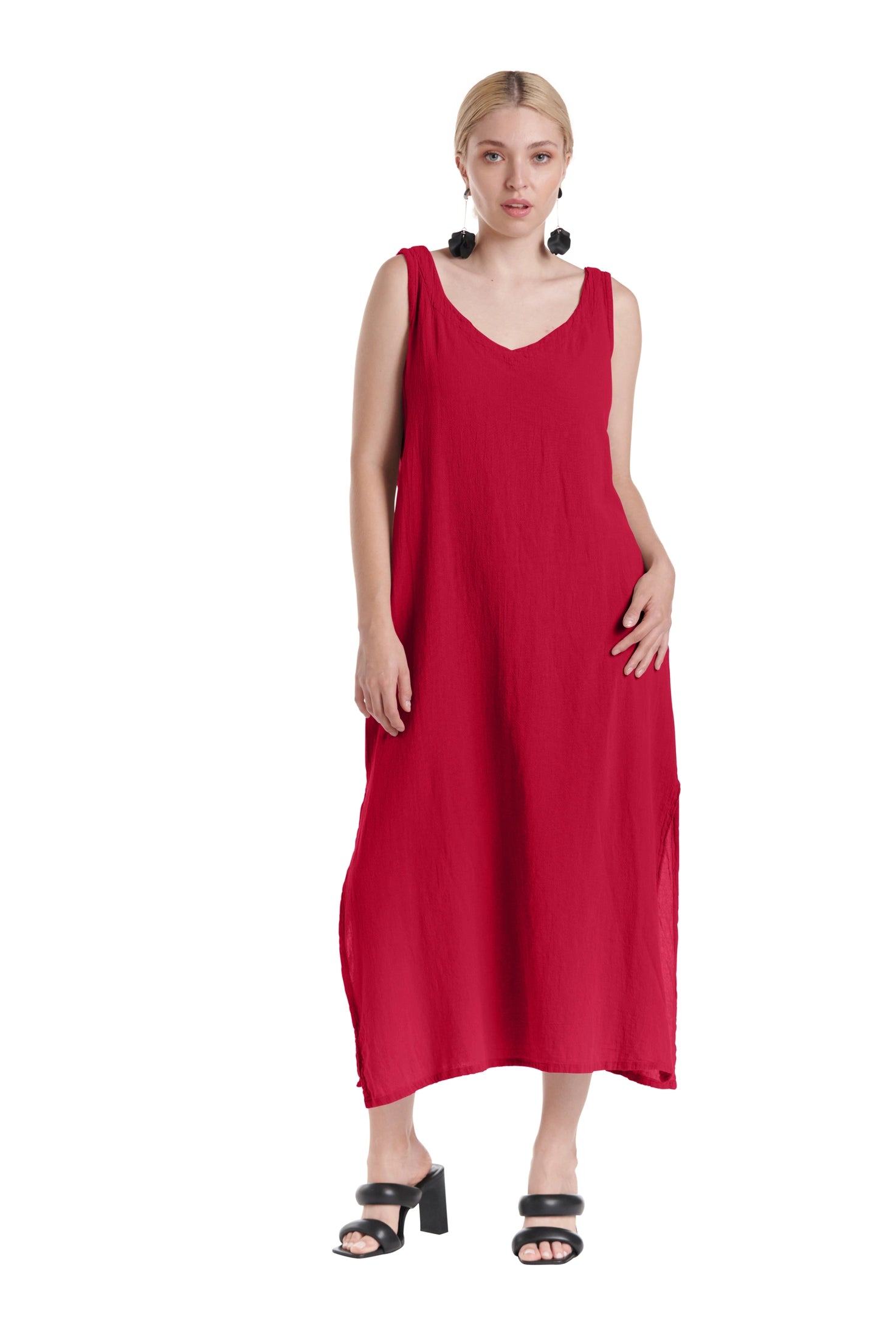 Sangria Cotton Gauze Dress-Oh My Gauze